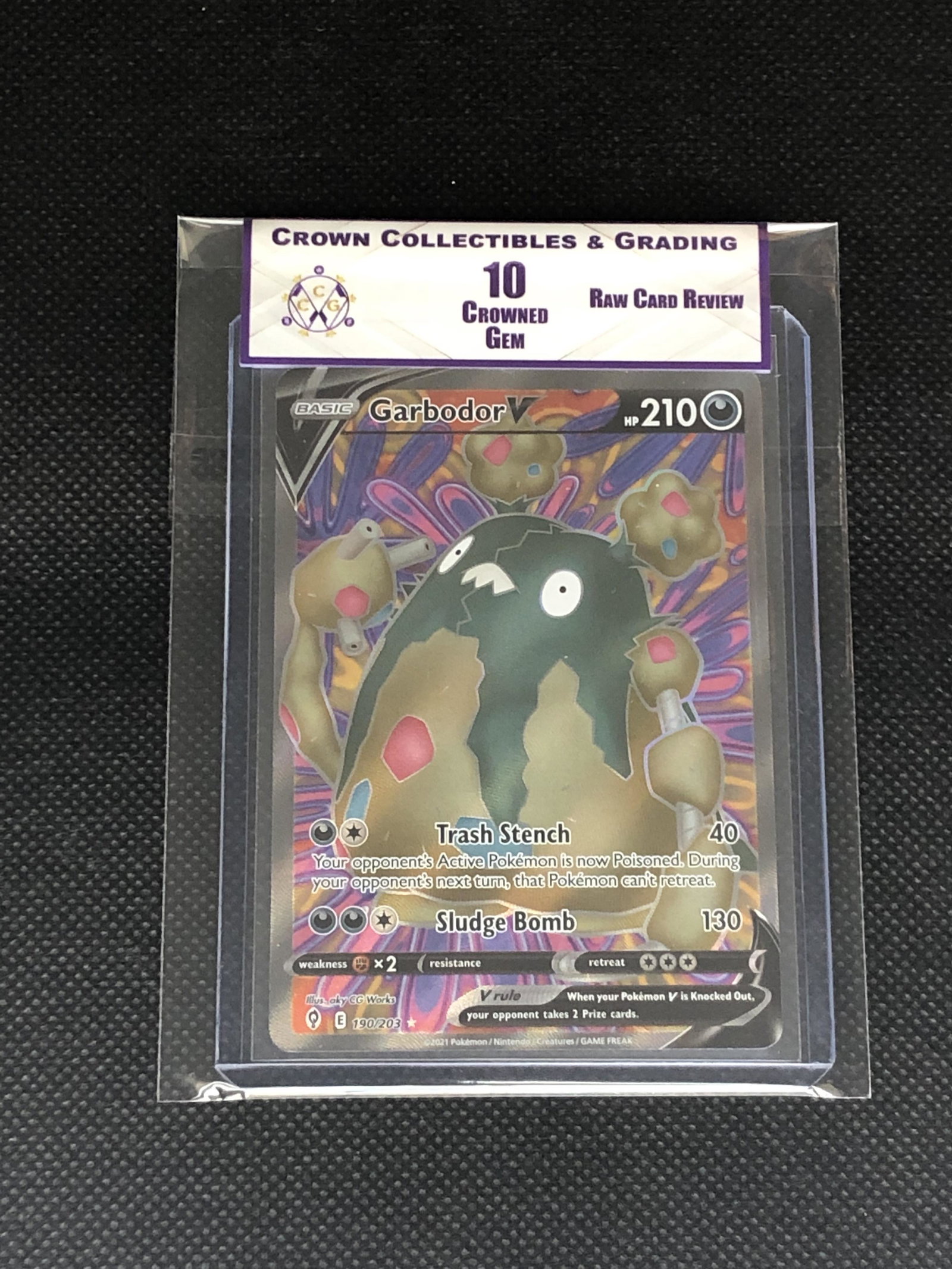 Raw Card Review Garbodor V Full Art CC&G 10: Raw Card Review Garbodor V Full Art CC&G 10