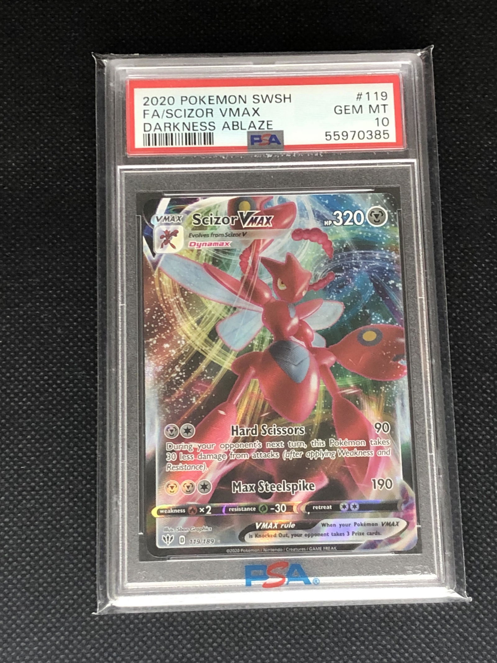 Scizor Vmax Full Art Graded PSA 10: Scizor Vmax Full Art Graded PSA 10