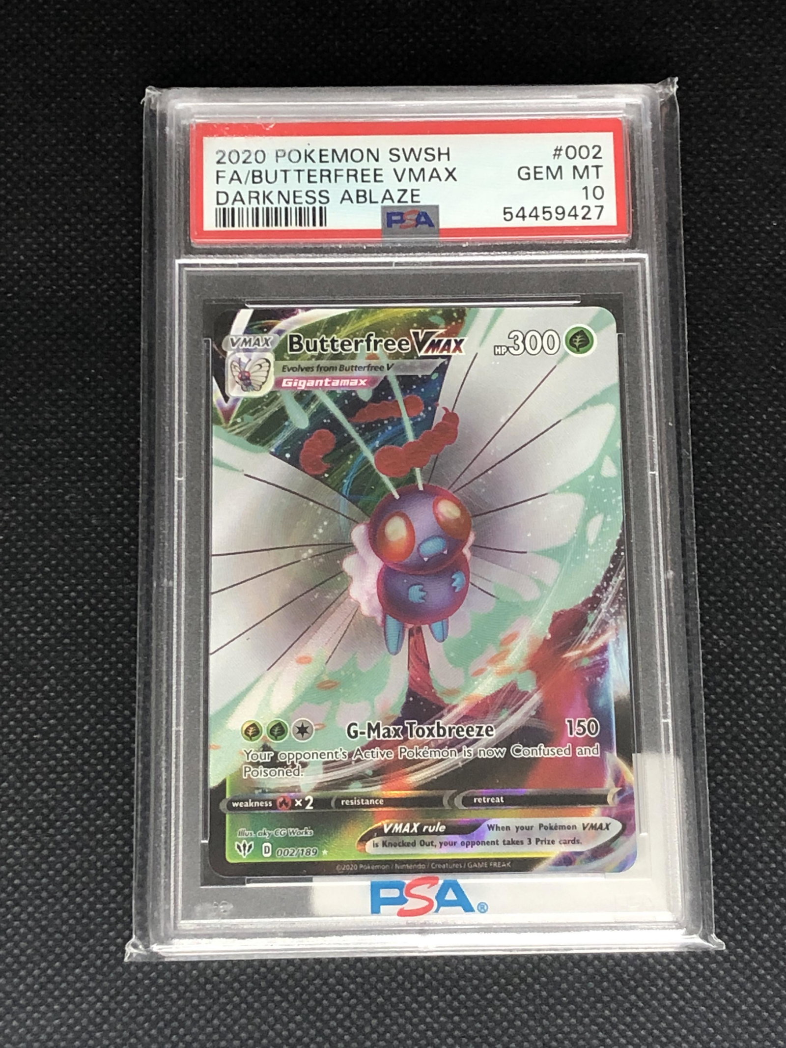 Butterfree Vmax Graded Psa 10: Butterfree Vmax Graded Psa 10