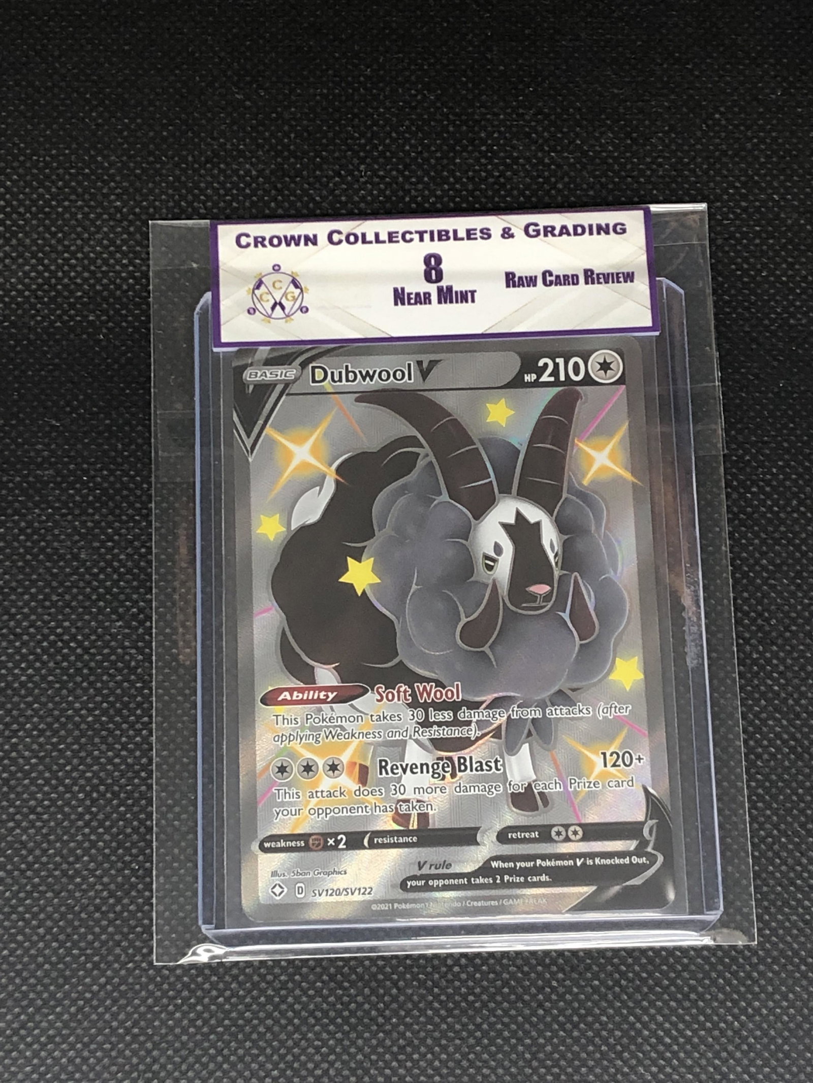 Raw Card Review Shiny Dubwool V Full Art Graded CC&G 8: Raw Card Review Shiny Dubwool V Full Art Graded CC&G 8