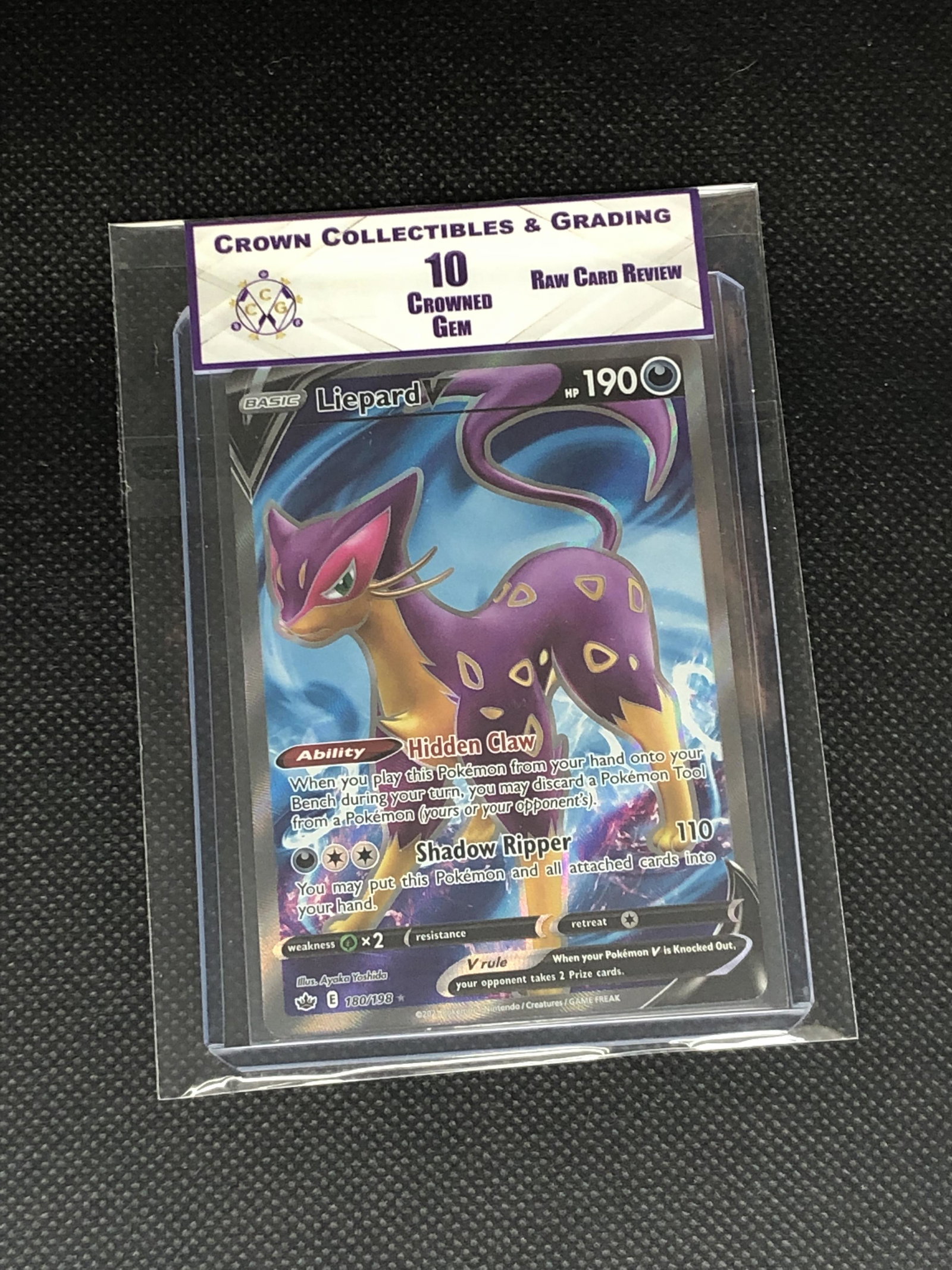 Raw Card Review Liepard V Full Art Graded CC&G 10: Raw Card Review Liepard V Full Art Graded CC&G 10