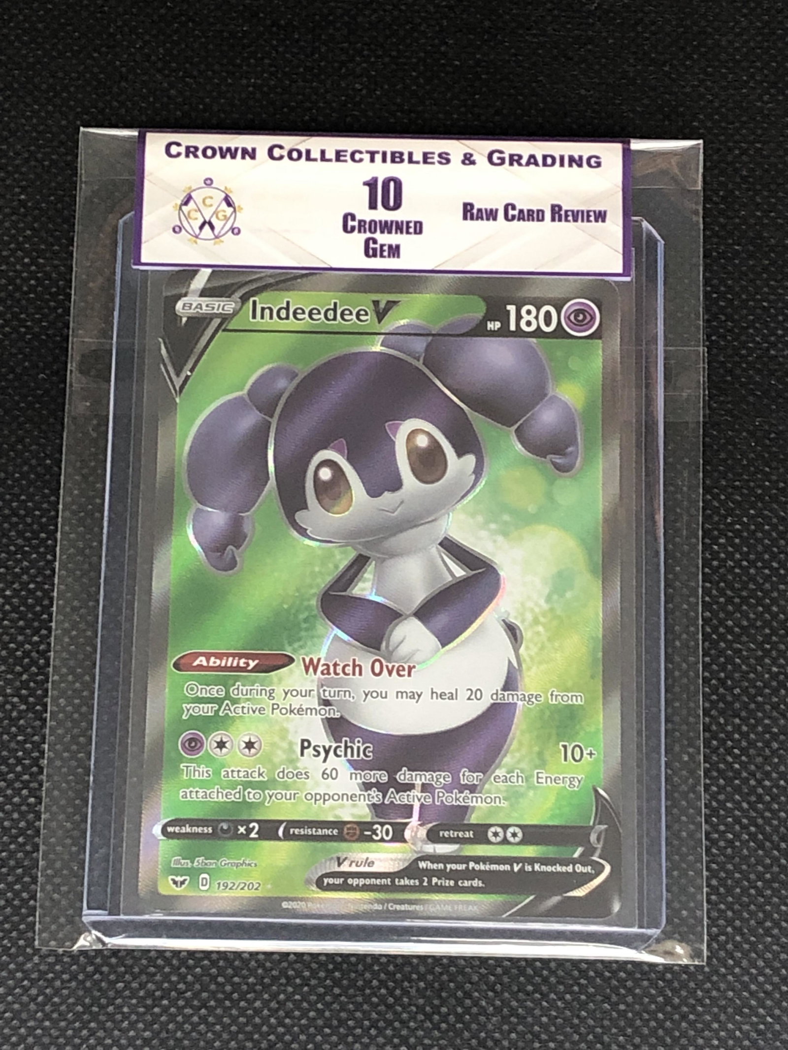 Raw Card Review Indeedee V Full Art Graded CC&G 10: Raw Card Review Indeedee V Full Art Graded CC&G 10