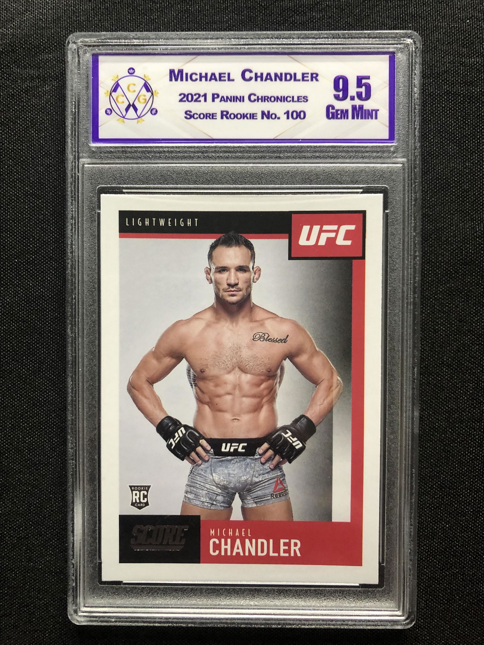 Michael Chandler Panini Score Rookie Graded CCG 9.5 (1 of 1)