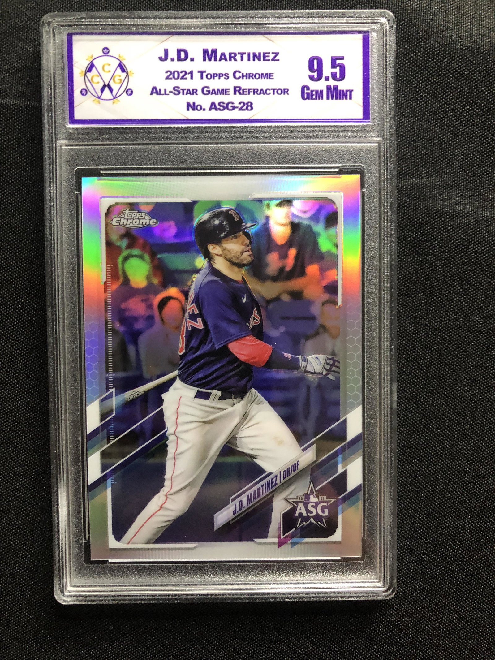 JD Martinez Topps Chrome Refracrtor Graded CCG 9.5 (1 of 1)
