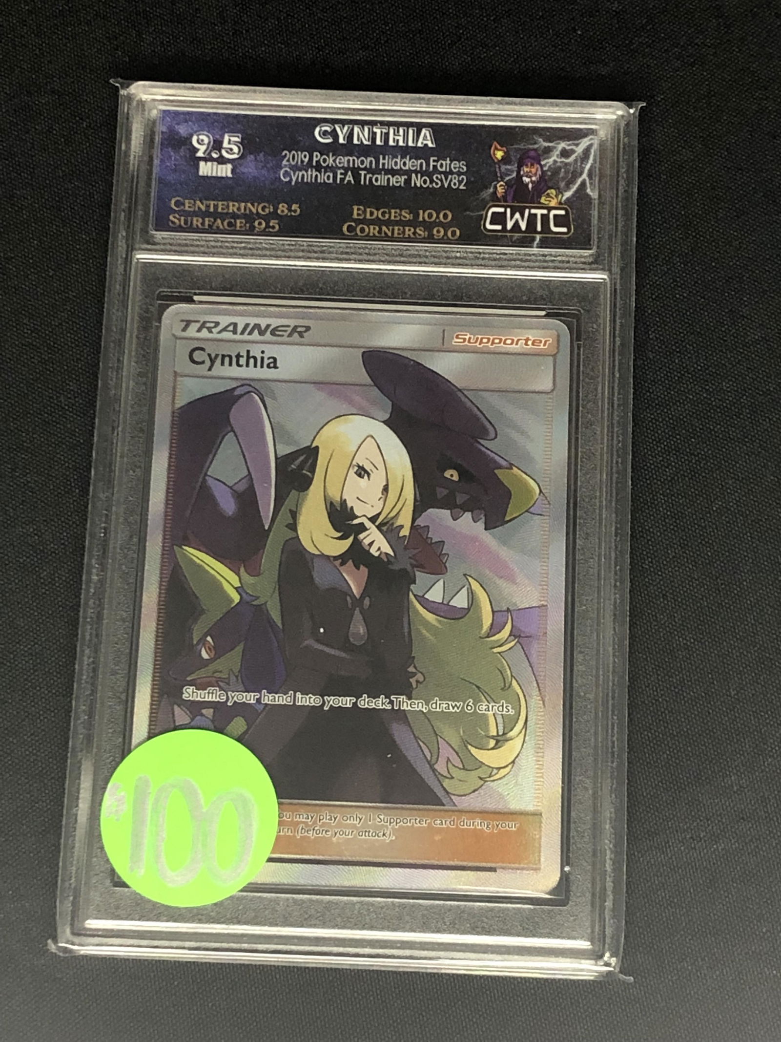 Cynthia Full Art Trainer Graded CWTC 9.5 (1 of 1)