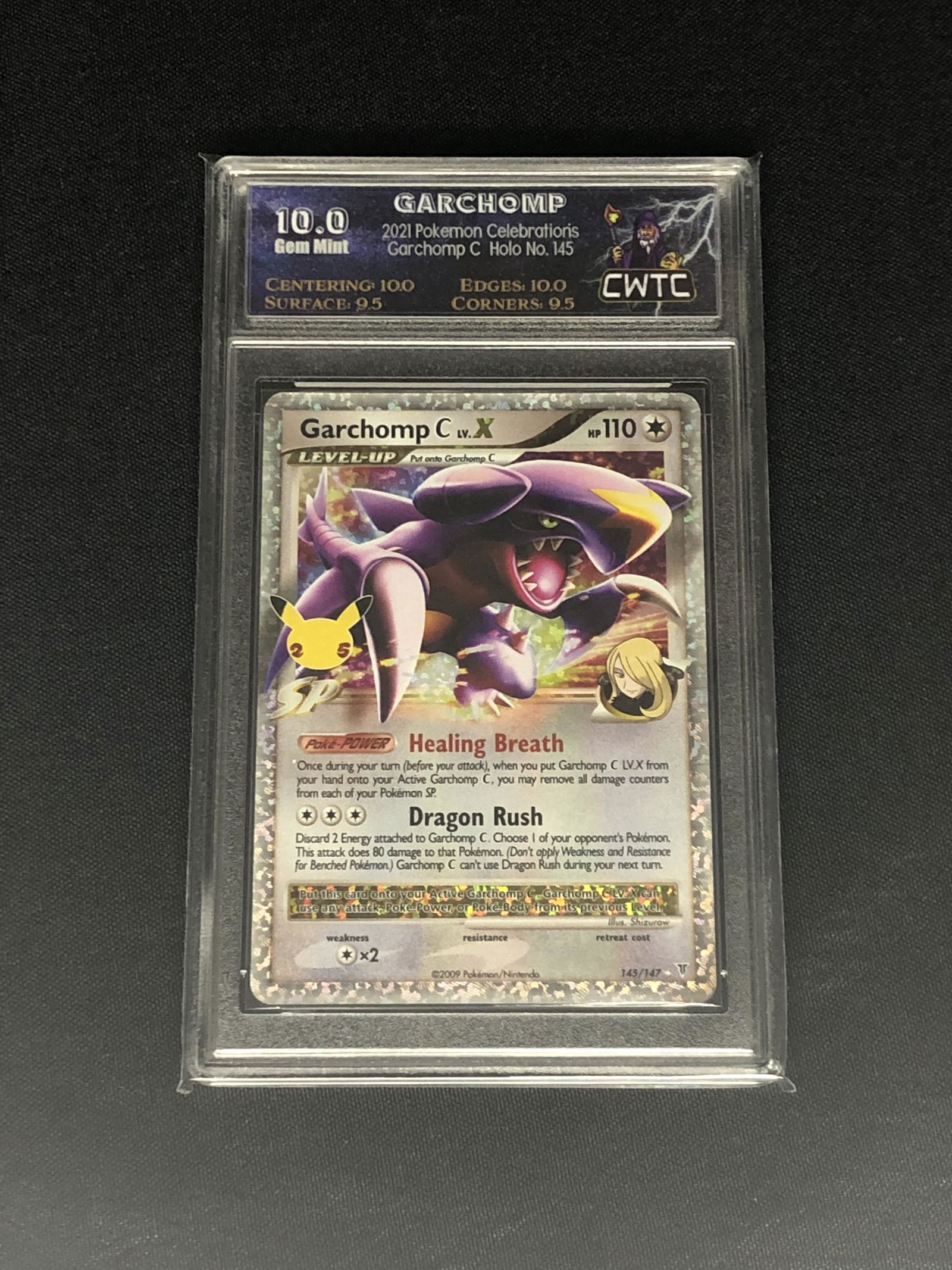 Cynthia's Garchomp Lv.X Holo Graded CWTC 10 (1 of 1)