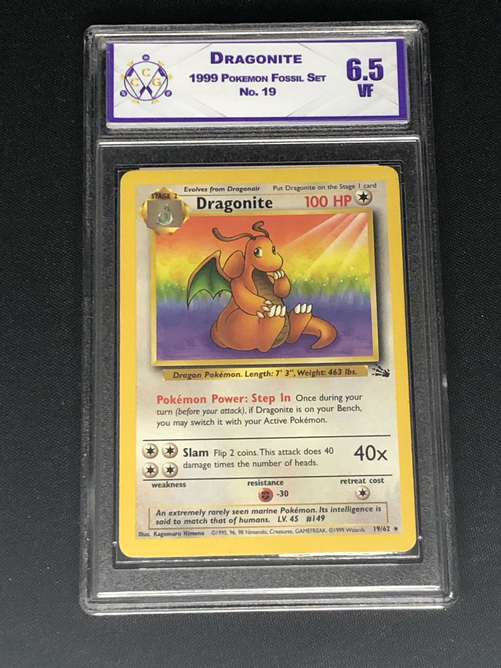 Fossil Set Dragonite Graded CCG 6.5 (1 of 1)