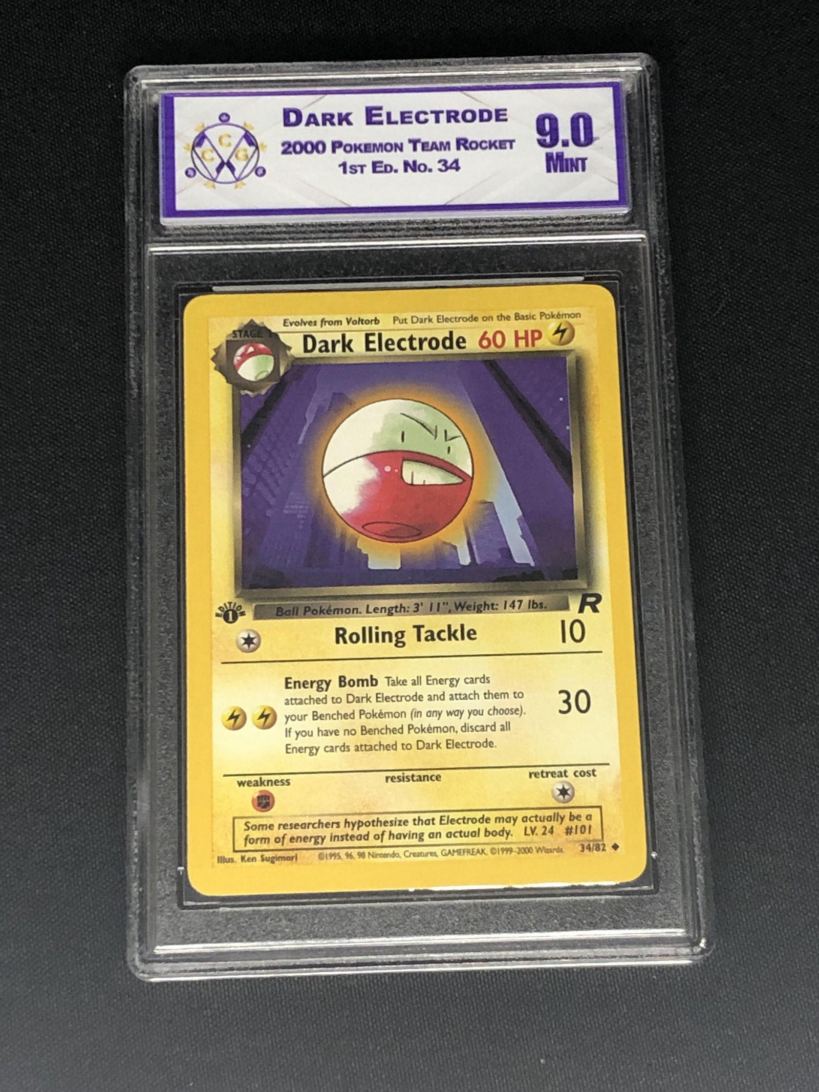 Dark Electrode Team Rocket's 1st Ed Graded CCG 9 (1 of 1)
