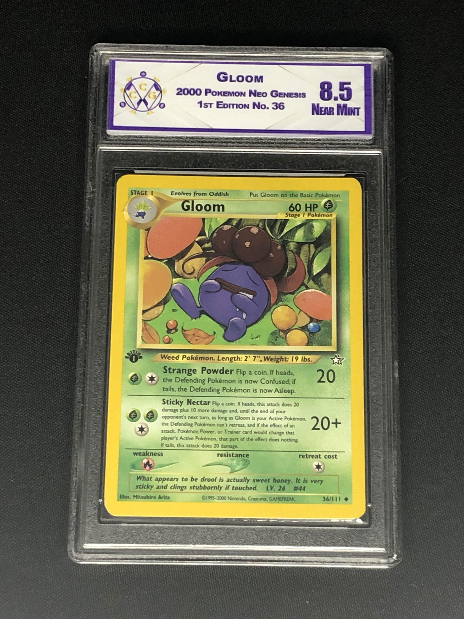 Neo Genesis 1st Ed. Gloom  Graded CCG 8.5 (1 of 1)