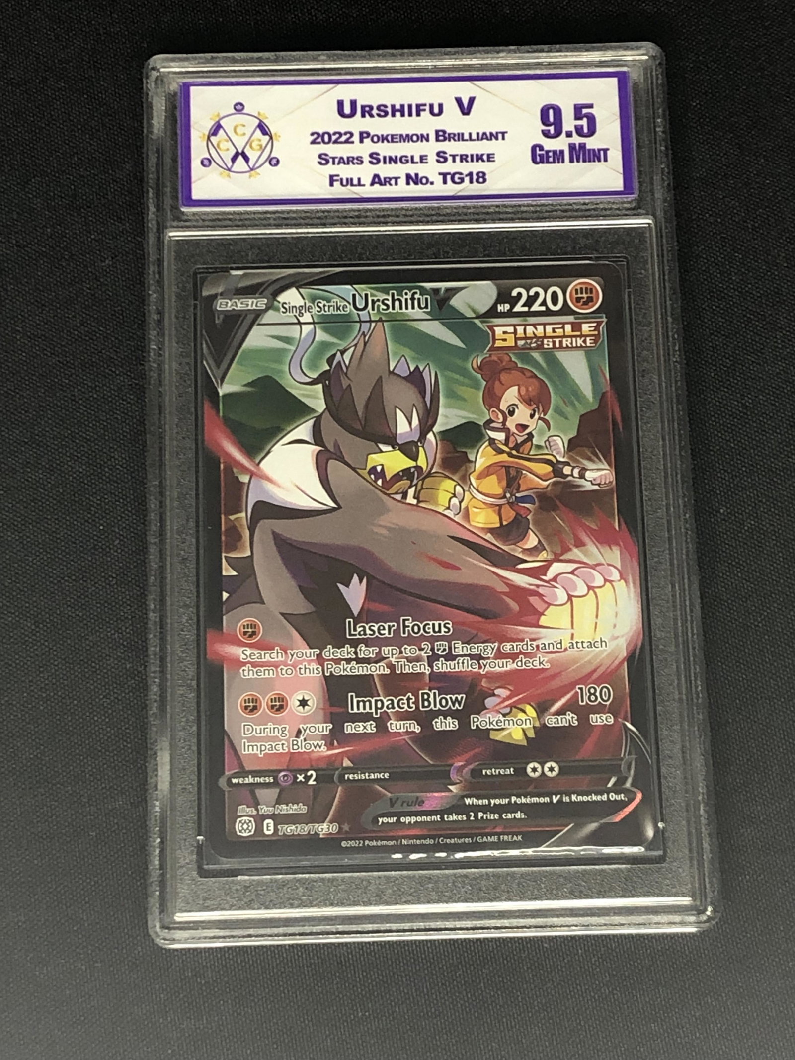 Single Strike Urshifu V Graded CCG 9.5 (1 of 1)