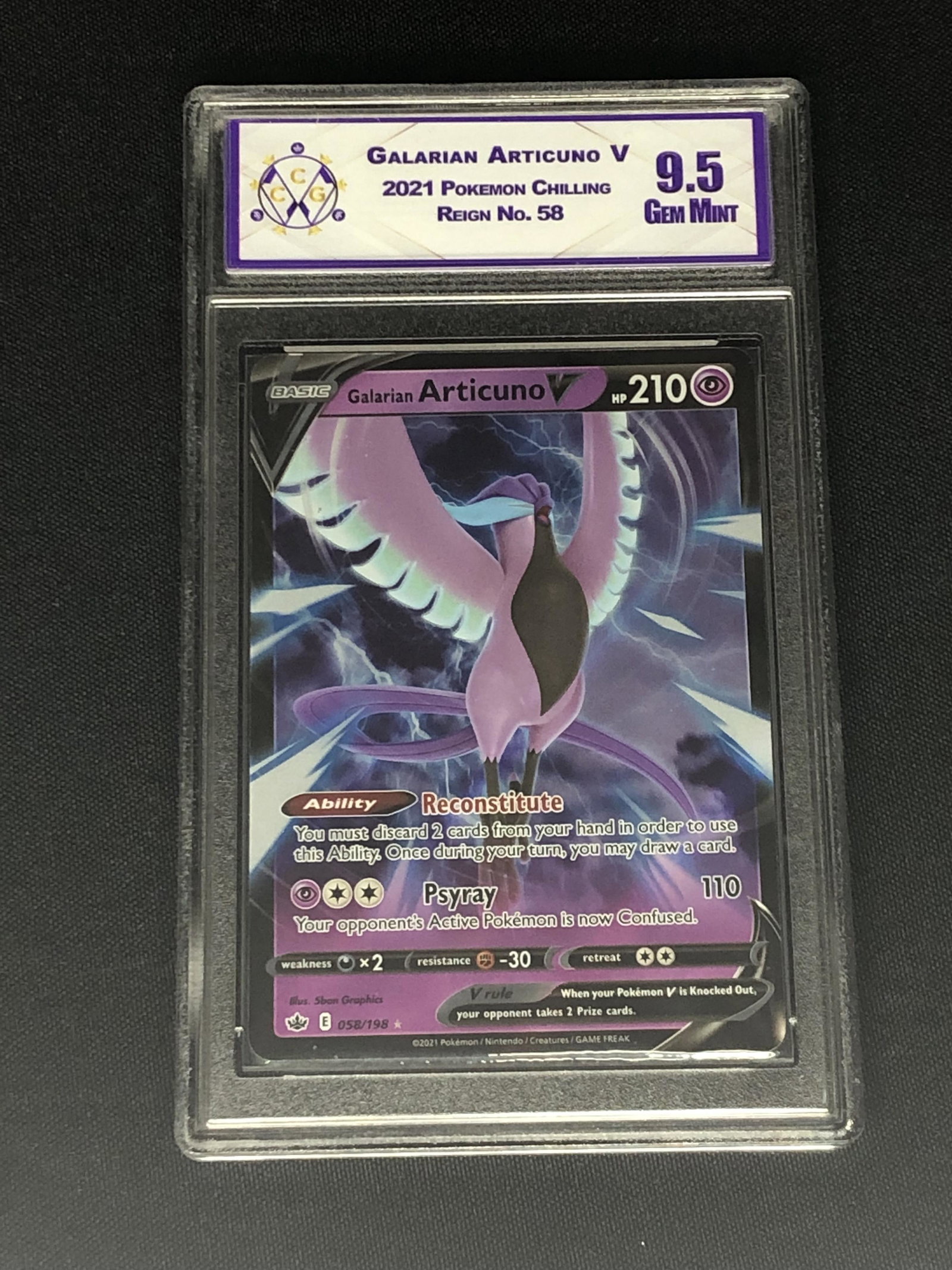 Galarian Articuno V Graded CCG 9.5 (1 of 1)