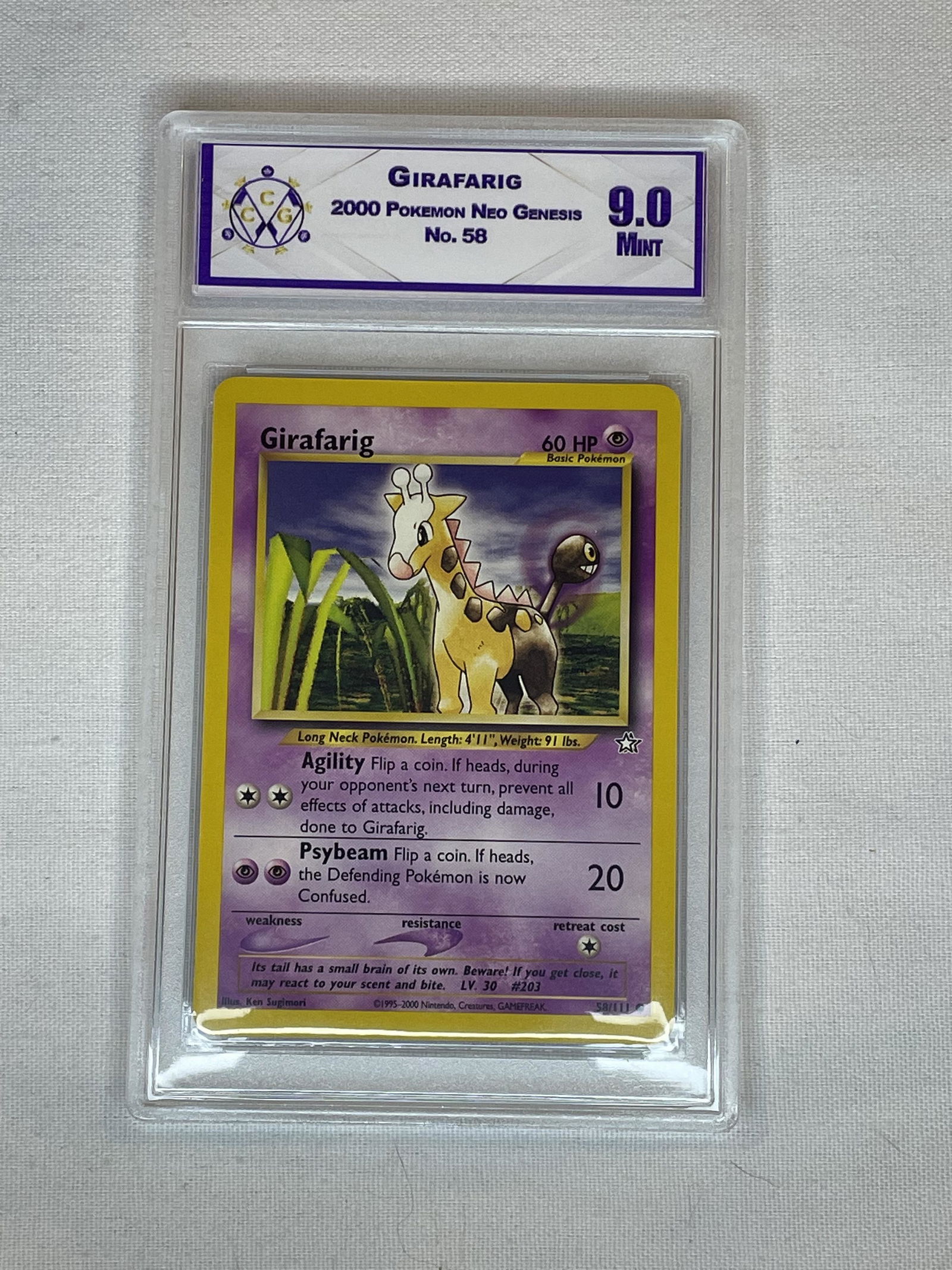 Neo Genesis Girafarig CC&G Gradd 9.0 (1 of 1)