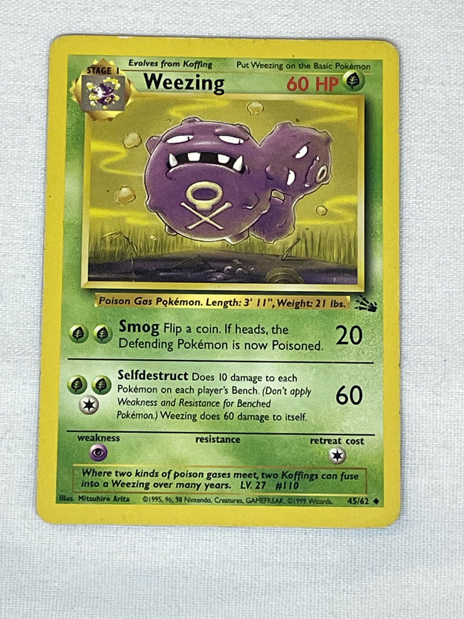 Fossil Weezing Single: Fossil Weezing Single