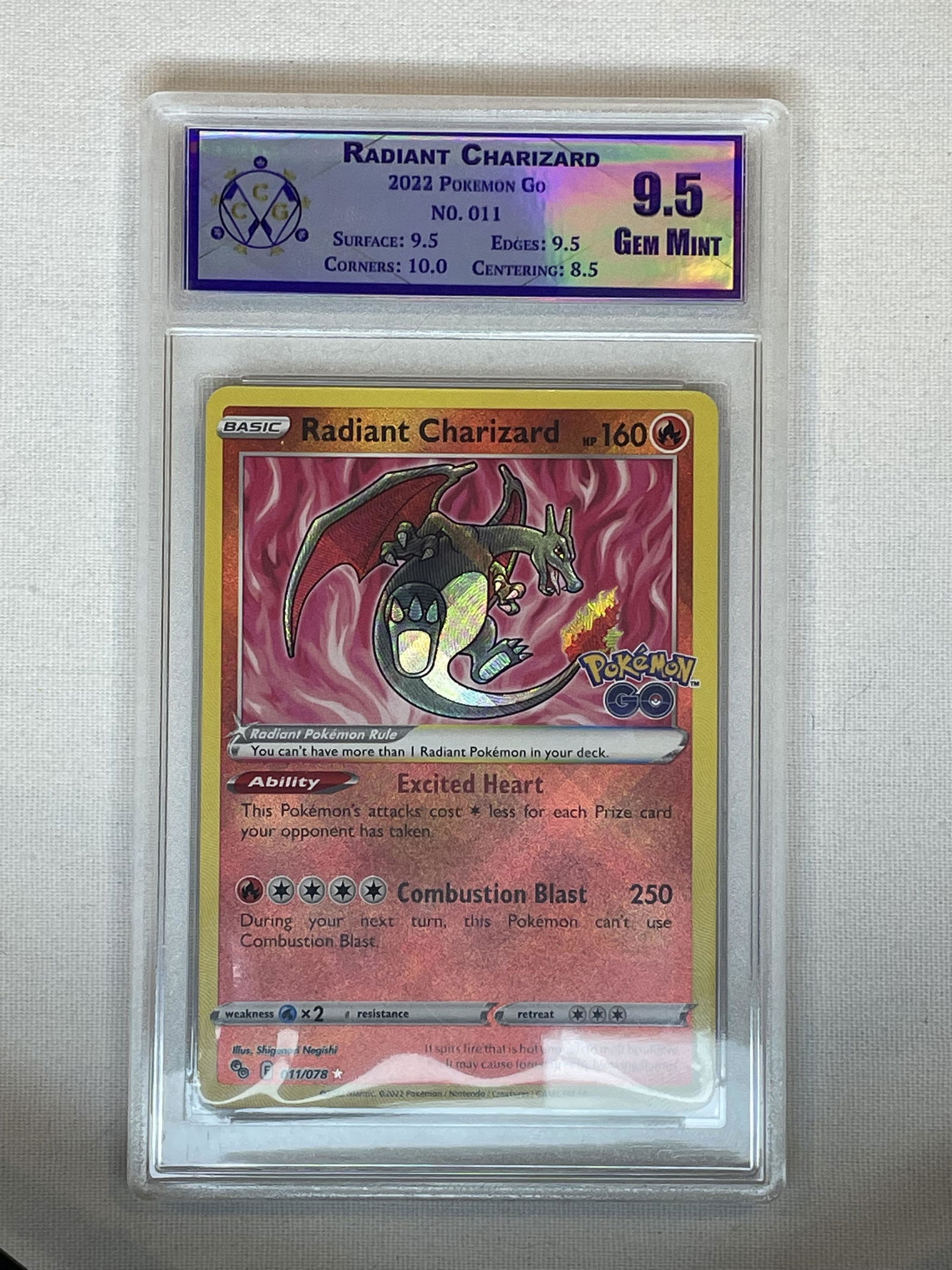 RCR Radiant Charizard 9.5 (1 of 1)