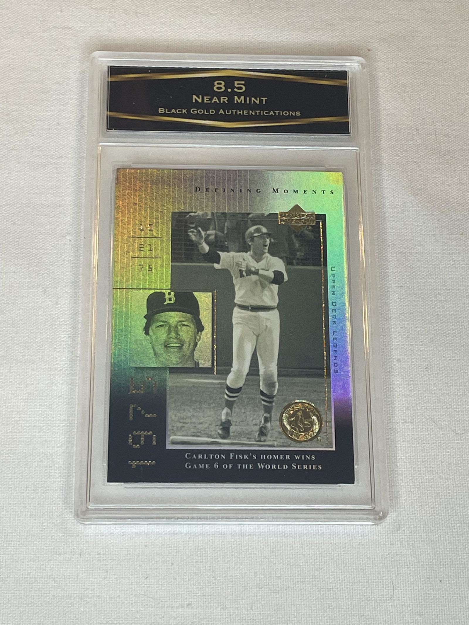 Carlton Fisk Upper Deck Legends BGA Graded 8.5 (1 of 1)