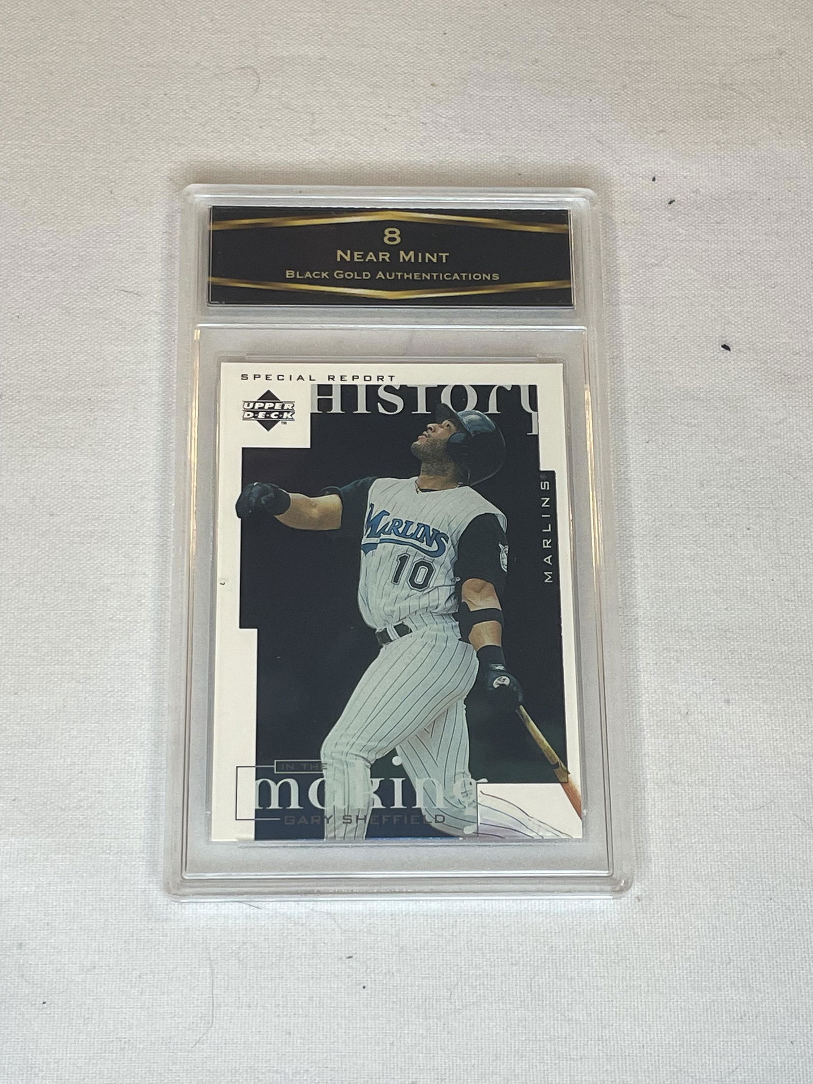 Gary Sheffield Upper Deck Special Report BGA 8 (1 of 1)