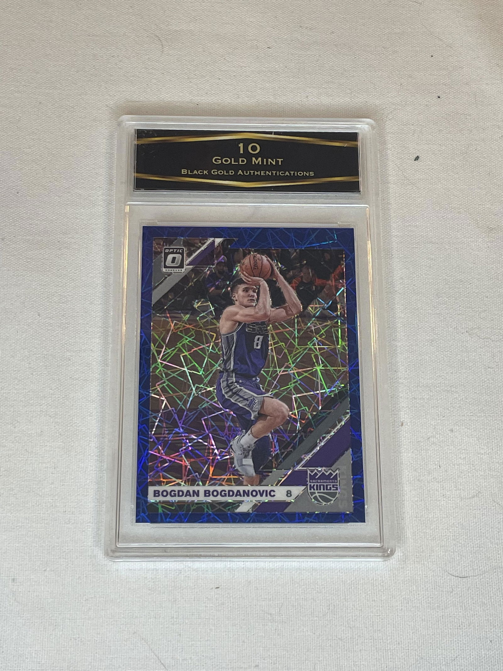 Bogdan Bogdanovic Donruss Optic Prizm BGA 10: Bogdan Bogdanovic Donruss Optic Prizm BGA 10