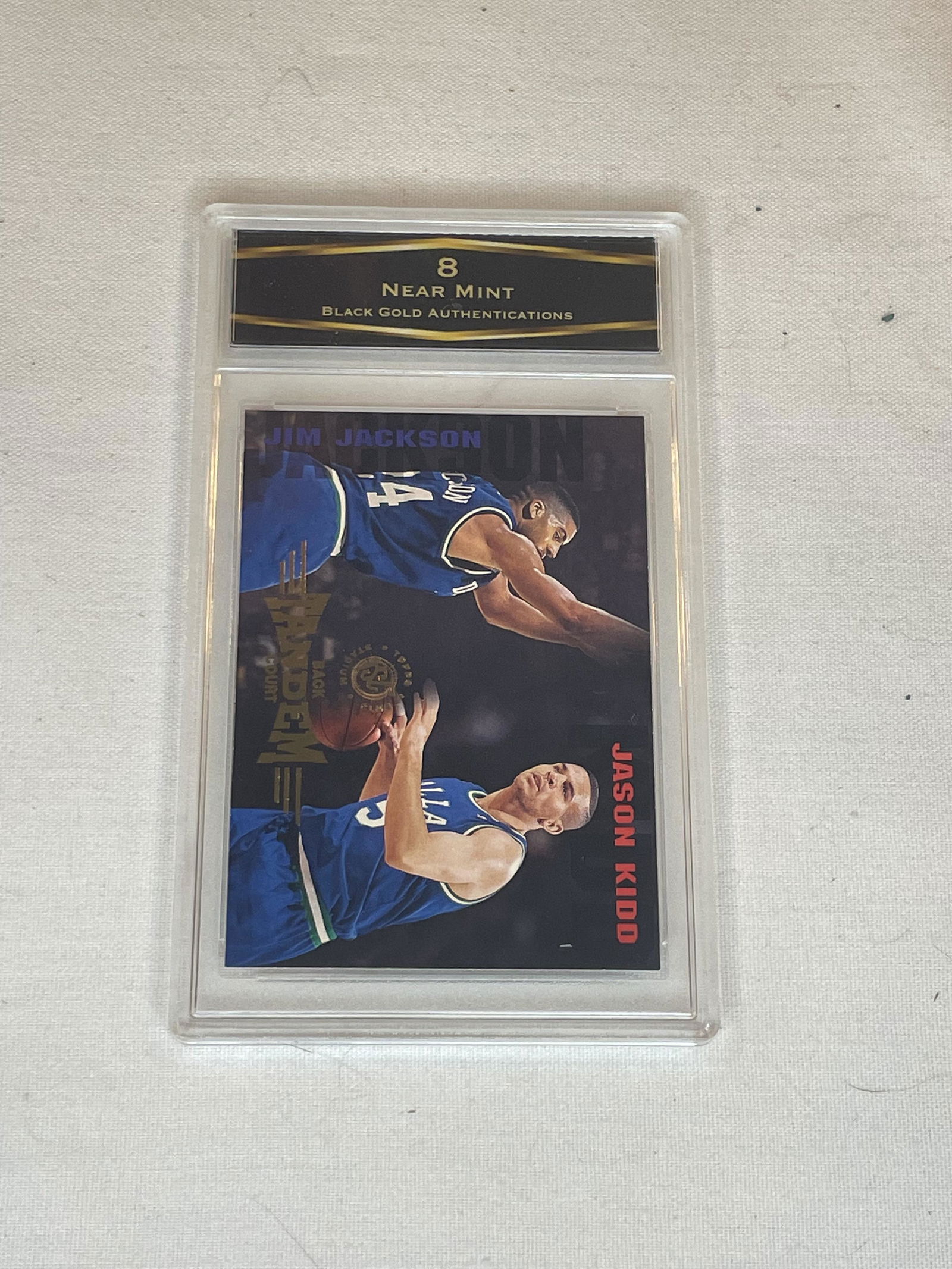 Jason Kidd/Jim Jackson Topps Back Tandem Court BGA 8 (1 of 1)