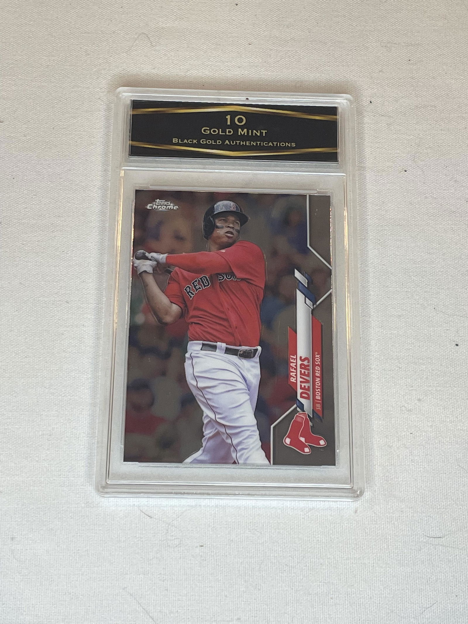 Rafael Devers Topps Chrome BGA 10 (1 of 1)