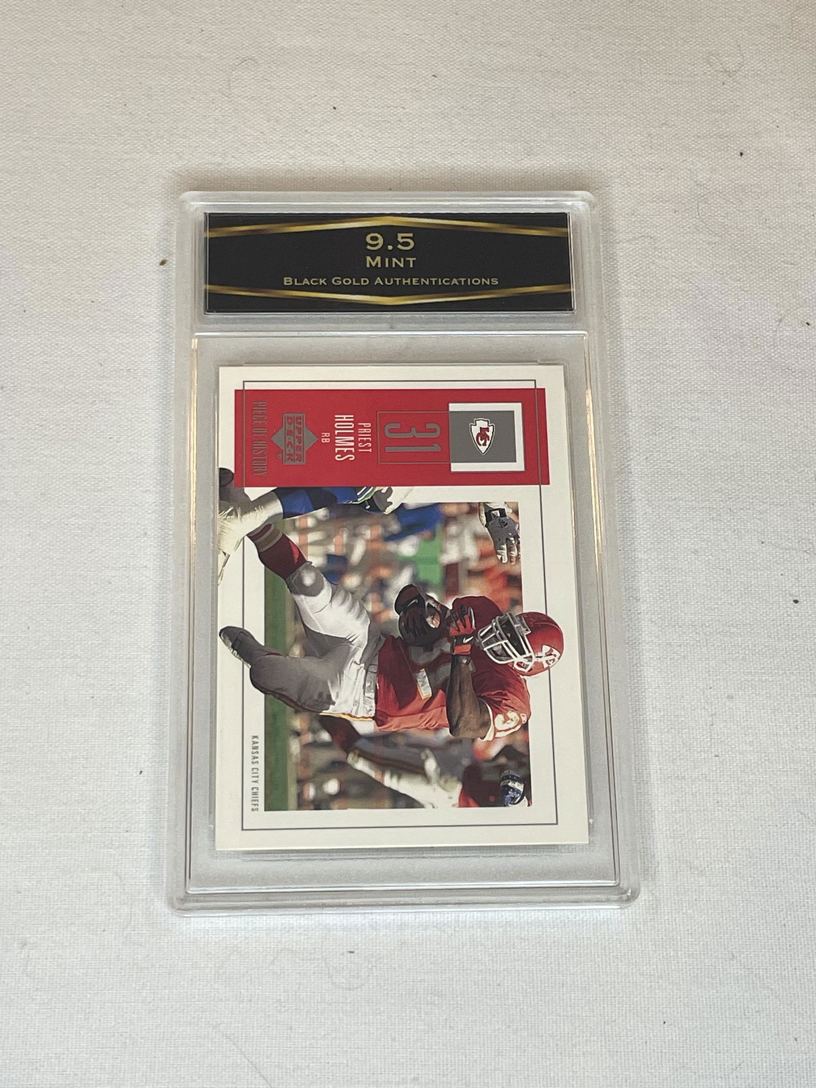 Priest Holmes Upper Deck Piece Of History BGA 9.5 (1 of 1)