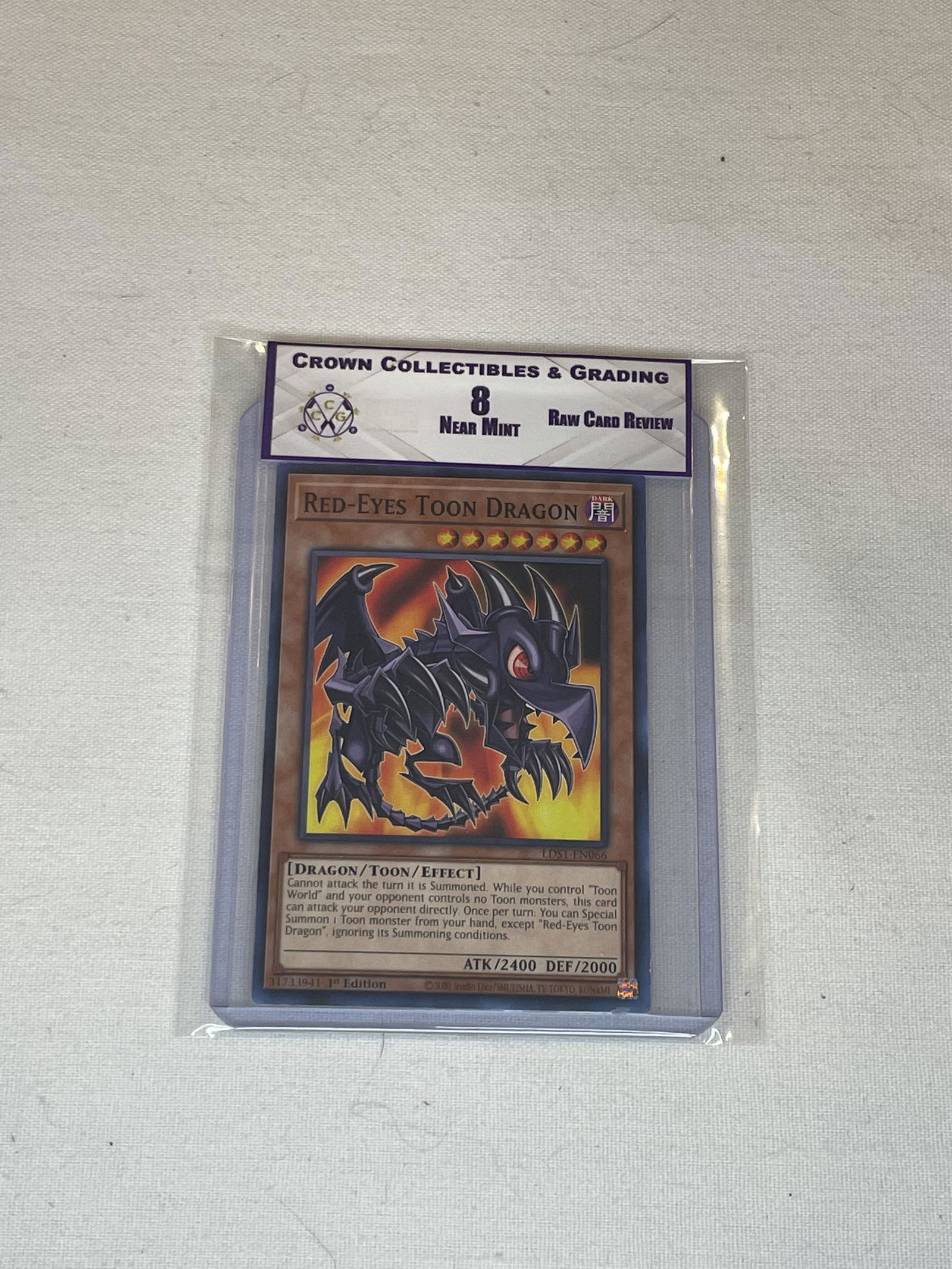 Red-Eyes Toon Dragon Yu-Gi-Oh RCR 8 (1 of 1)
