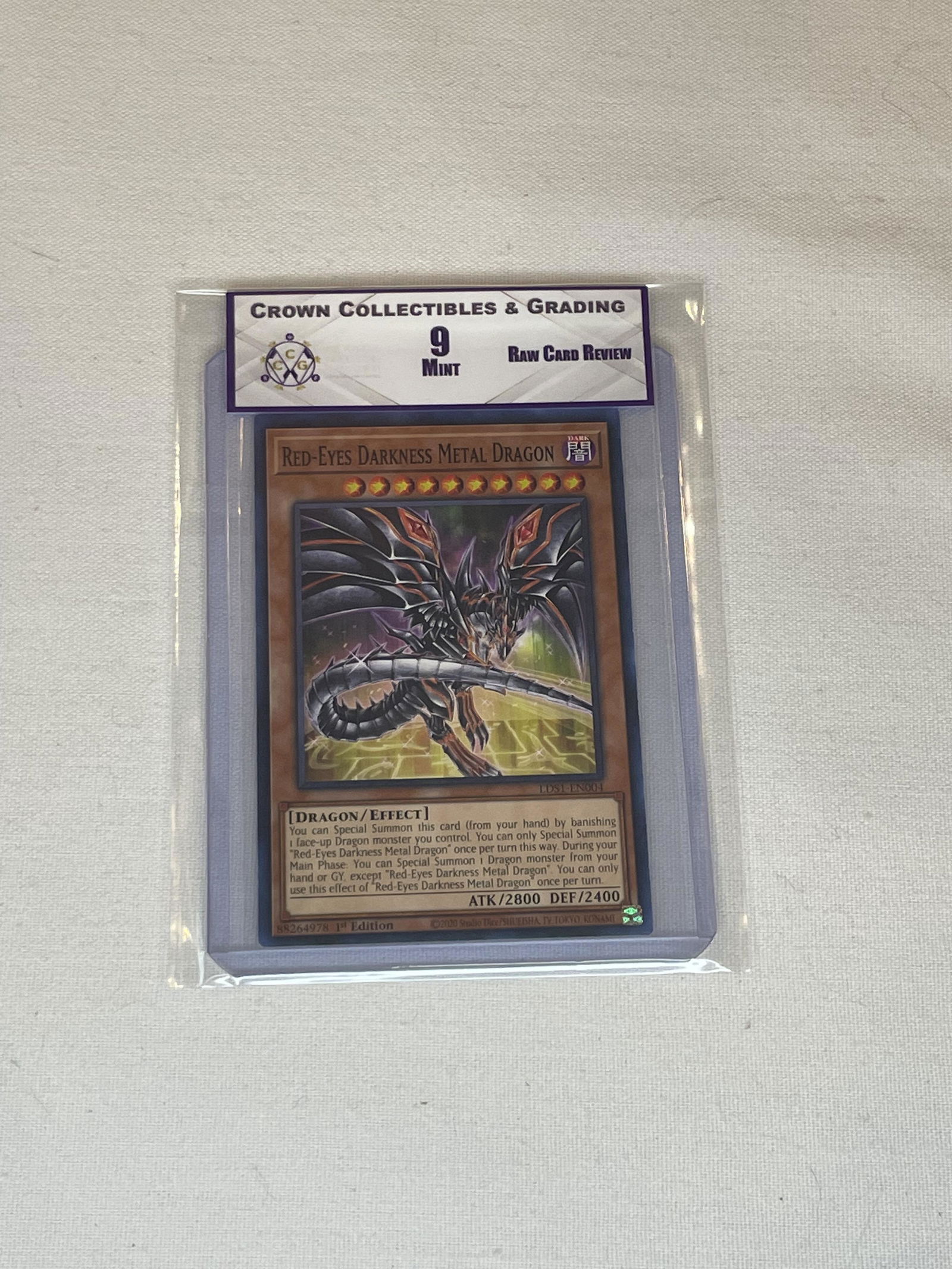 Red-Eyes Darkness Metal Dragon Yu-Gi-Oh RCR 9 (1 of 1)