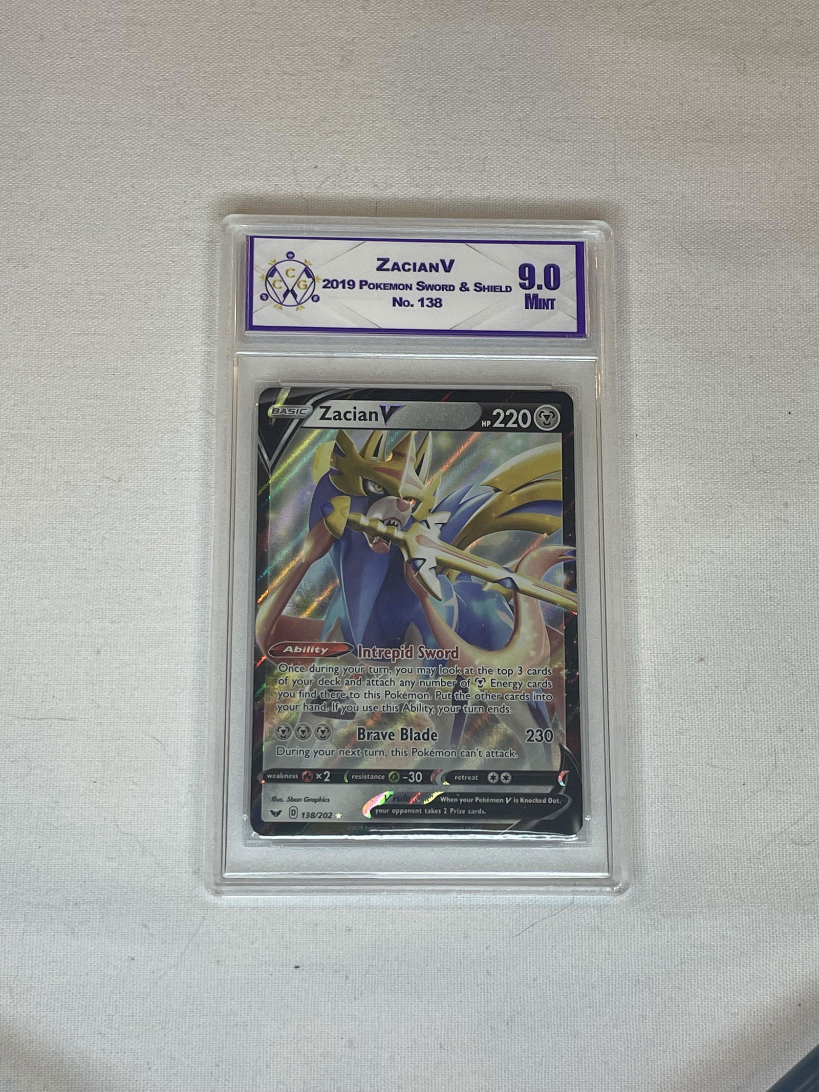 Zacian V CCG Graded 9.0 (1 of 1)