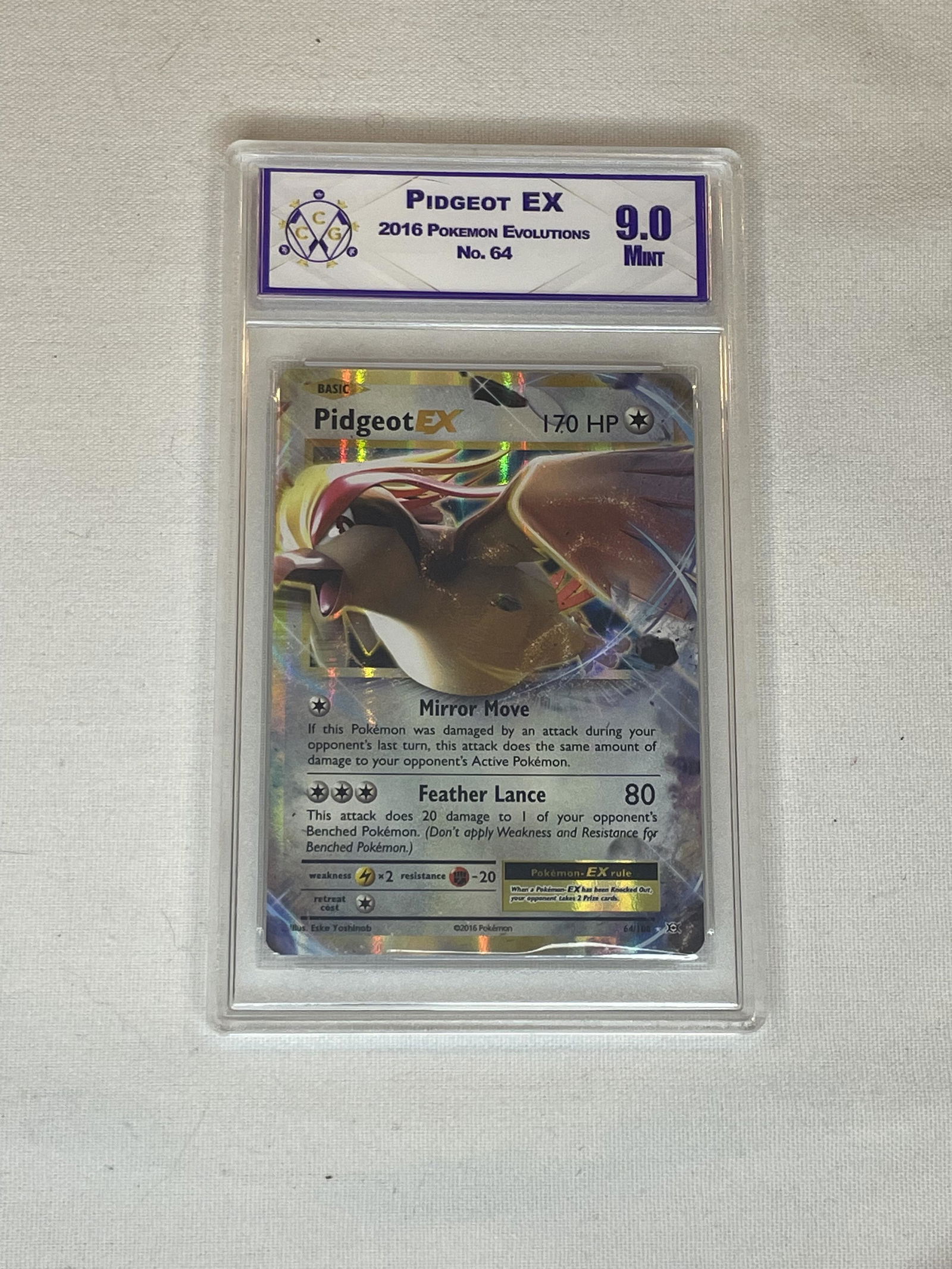 Pidgeot EX CCG Graded 9.0 (1 of 1)