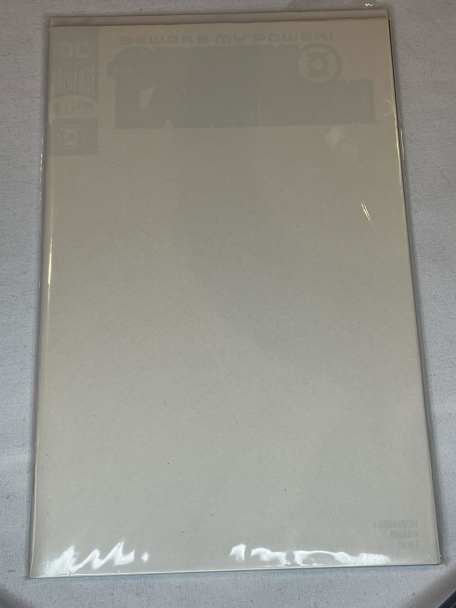 DC Green Lantern White Cover Comic Book (1 of 1)