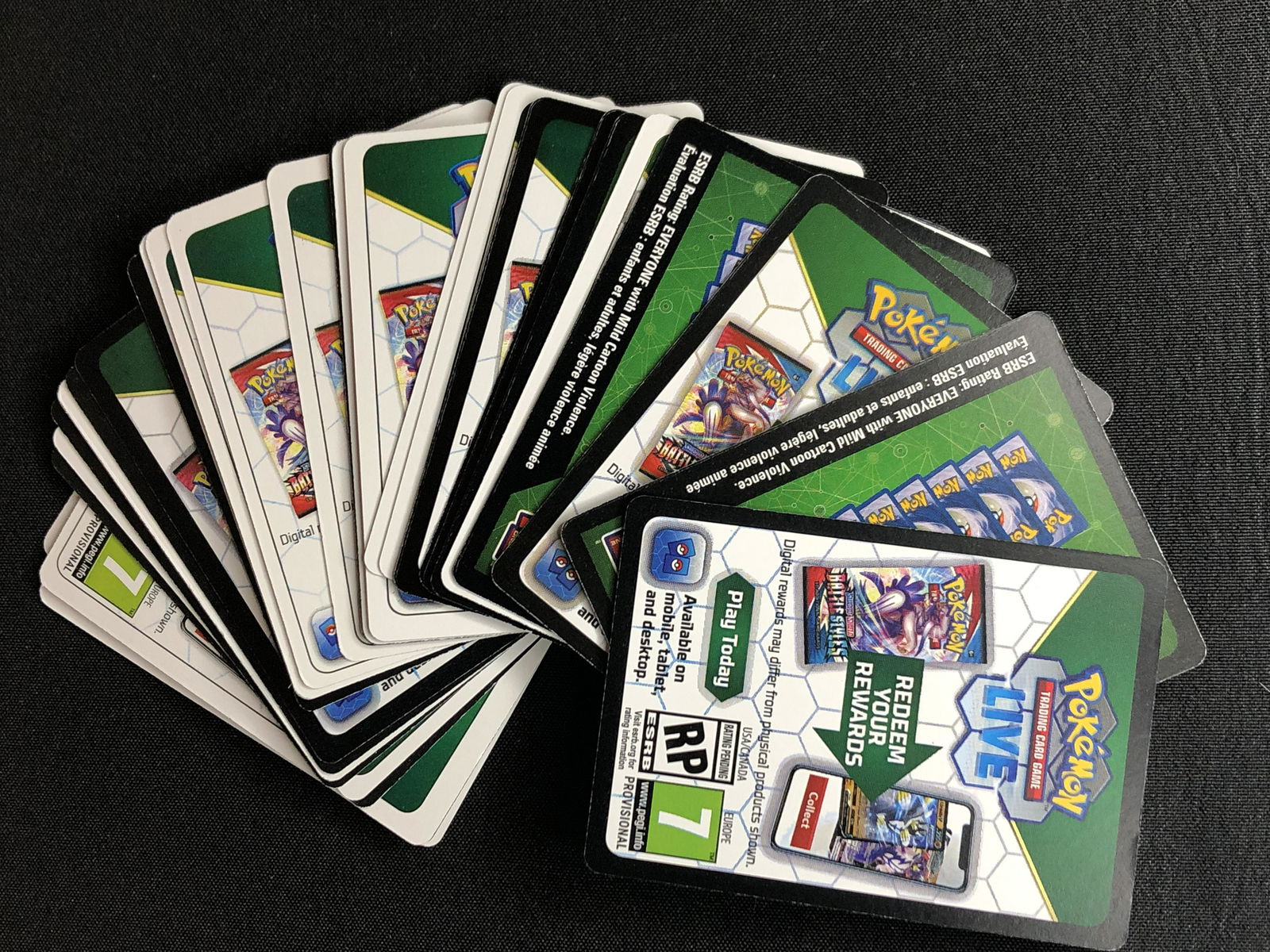 Lot of Pokemon Code Cards (1 of 1)