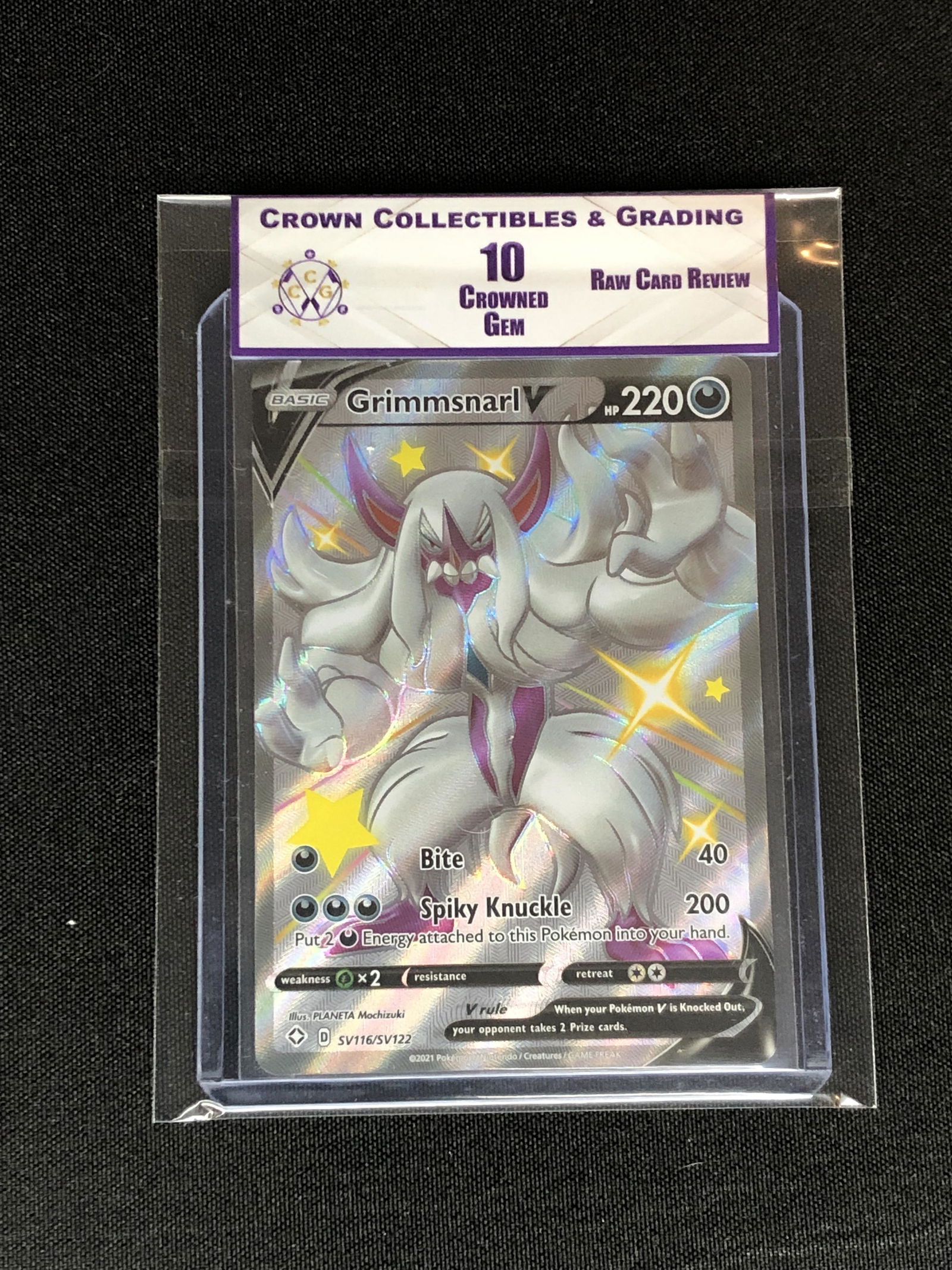 RCR Grimmsnarl V Shiny Full Art CC&G 10 (1 of 1)