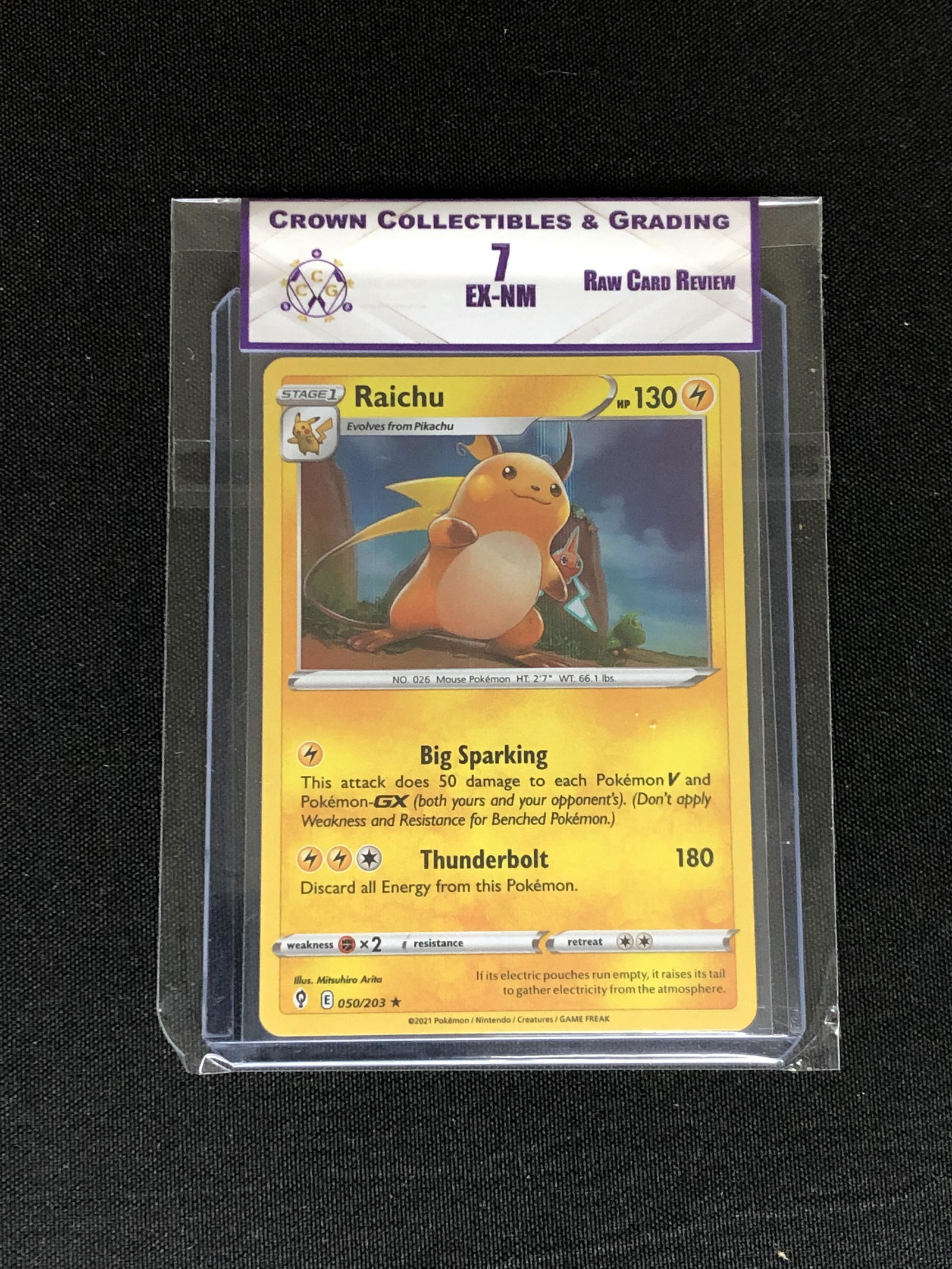 RCR Raichu Holo CC&G 7 (1 of 1)