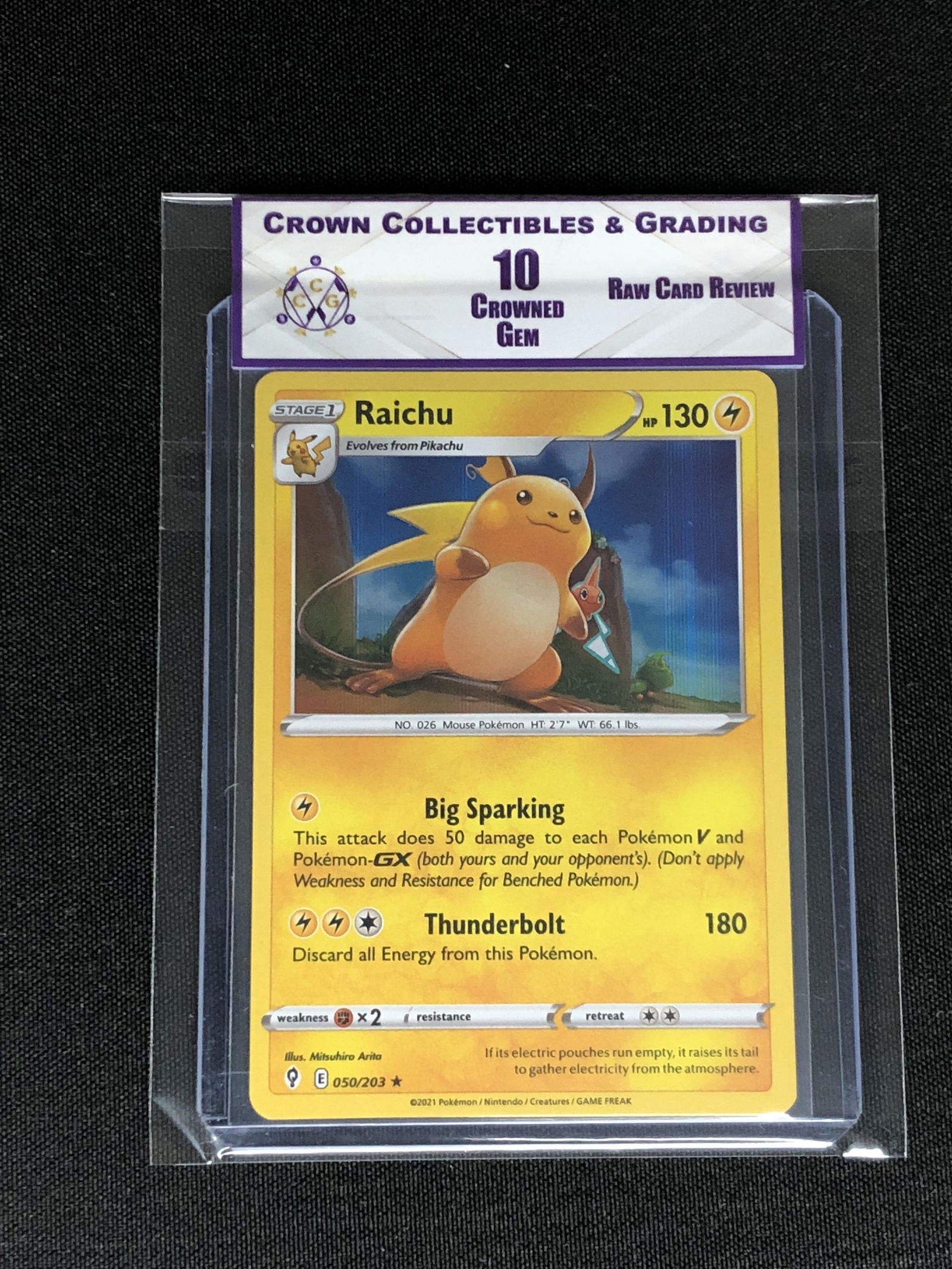 RCR Raichu Holo CC&G 10 (1 of 1)