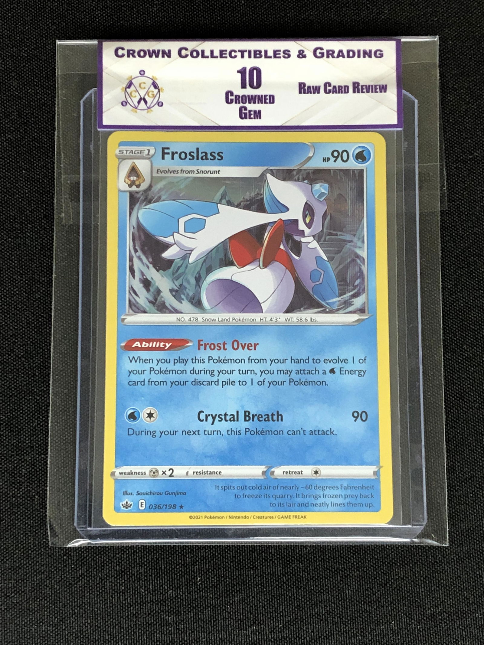 RCR Froslass Holo CC&G 10 (1 of 1)