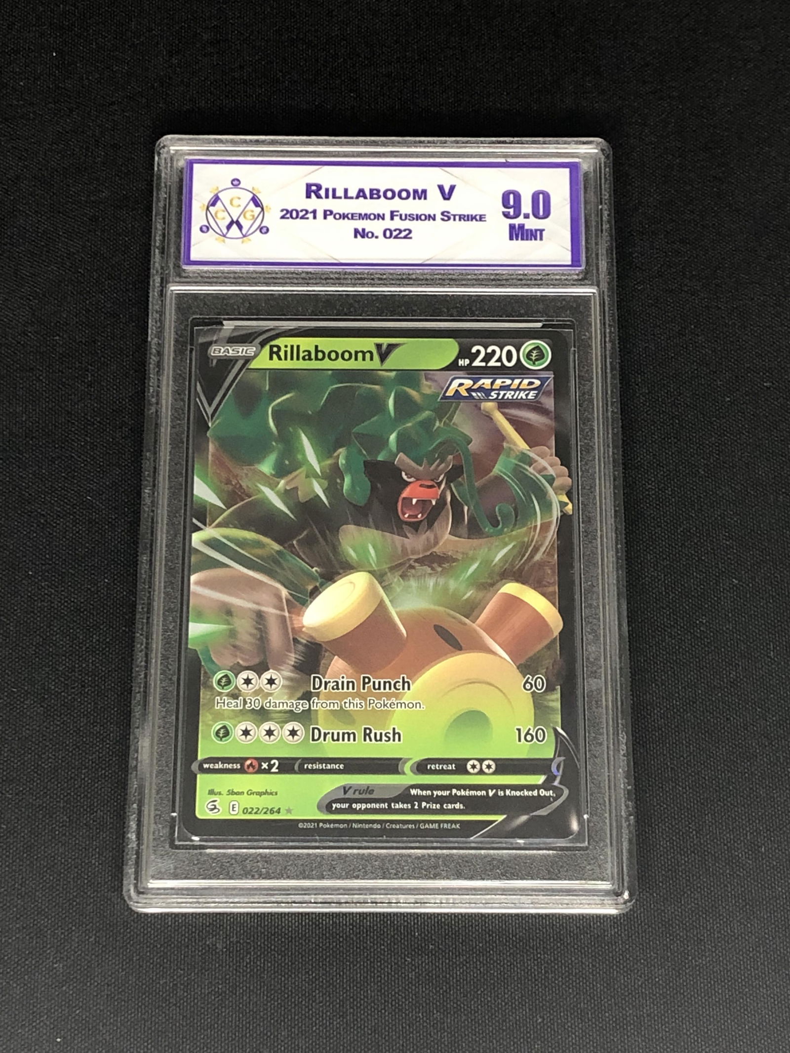 Rillaboom V CC&G 9 Pokemon Card (1 of 1)