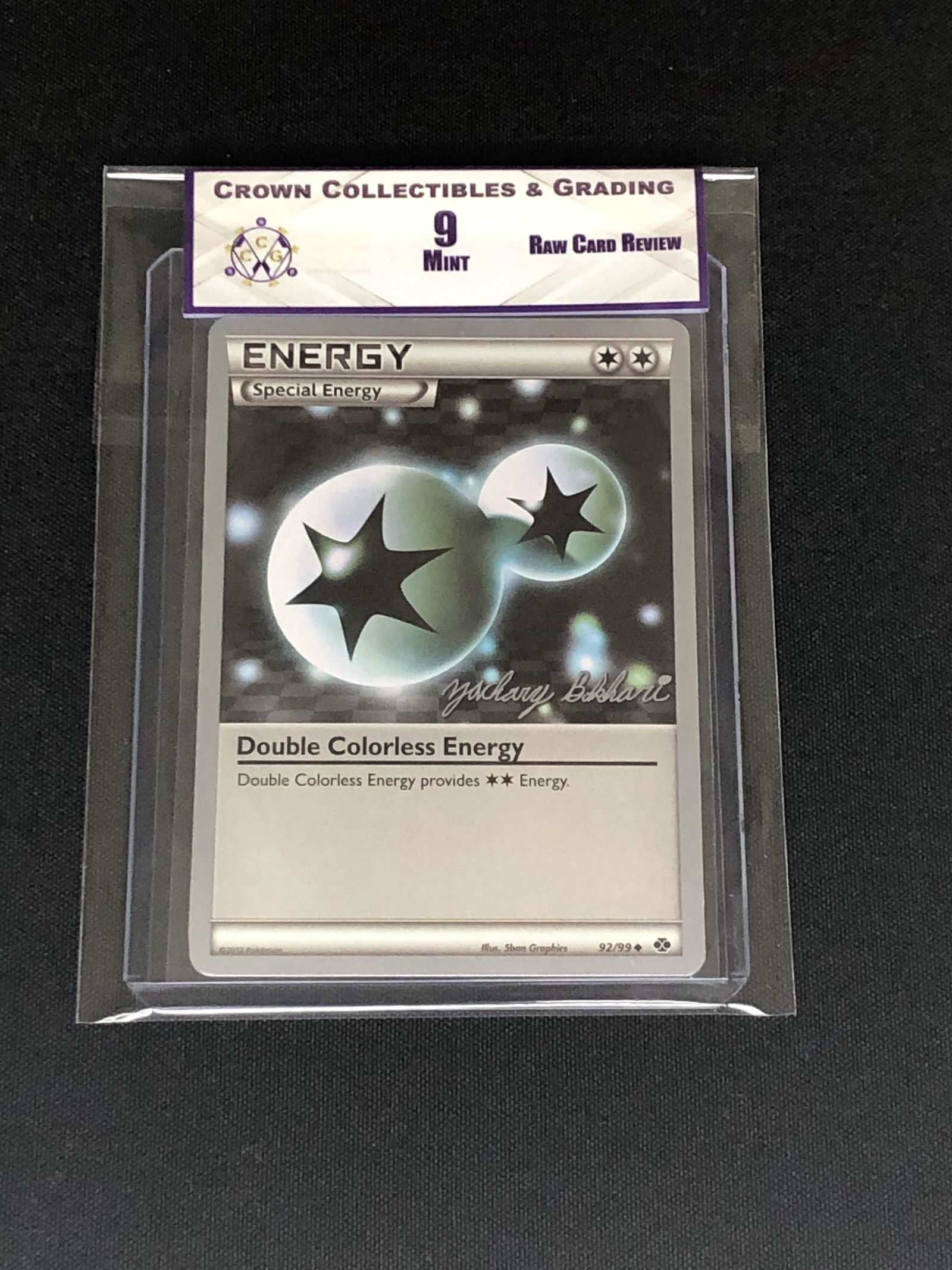 RCR Double Colorless Energy CC&G 9 Pokemon Card (1 of 1)