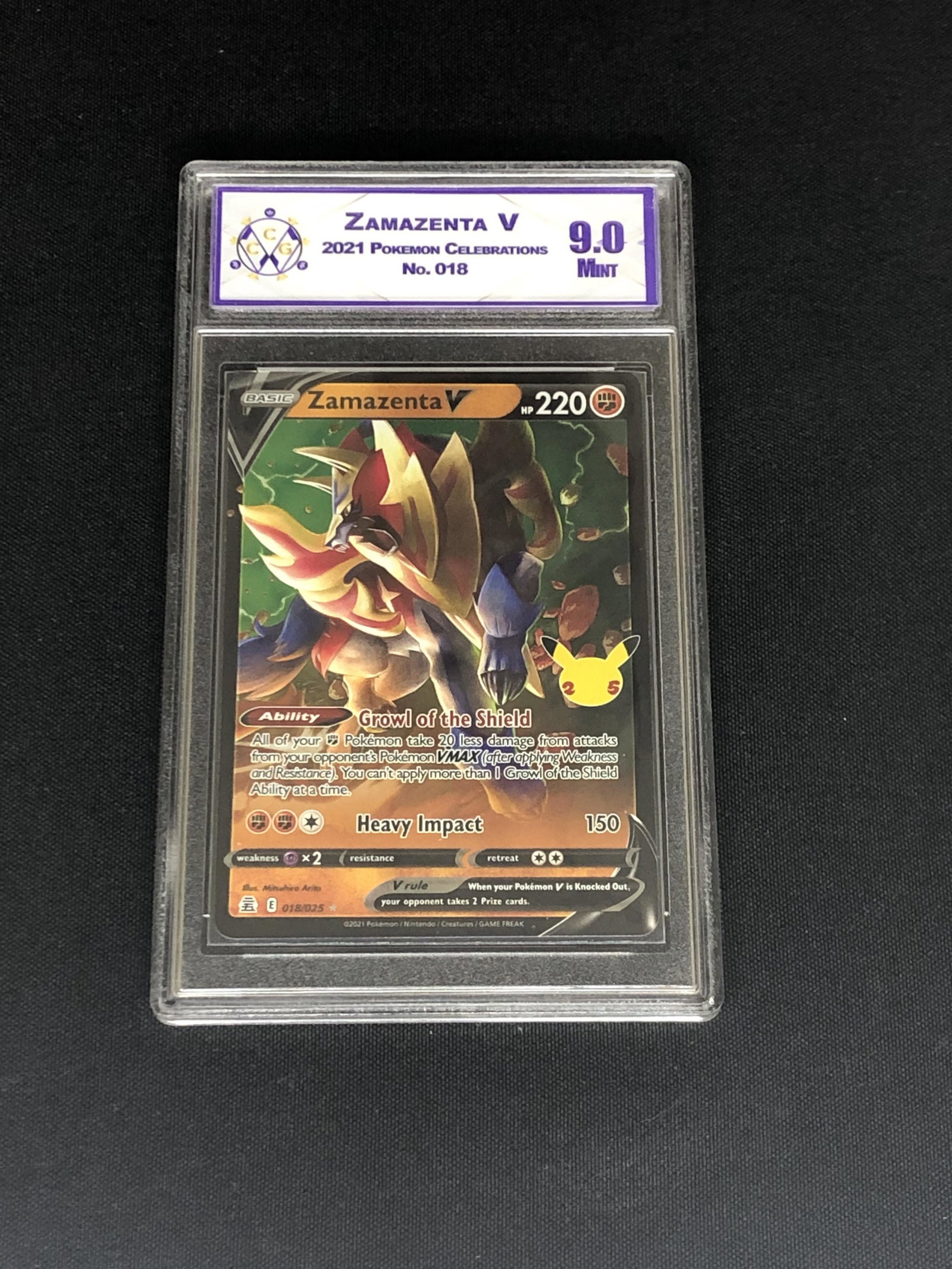 Zamazenta V CC&G 9 Pokemon Card (1 of 1)