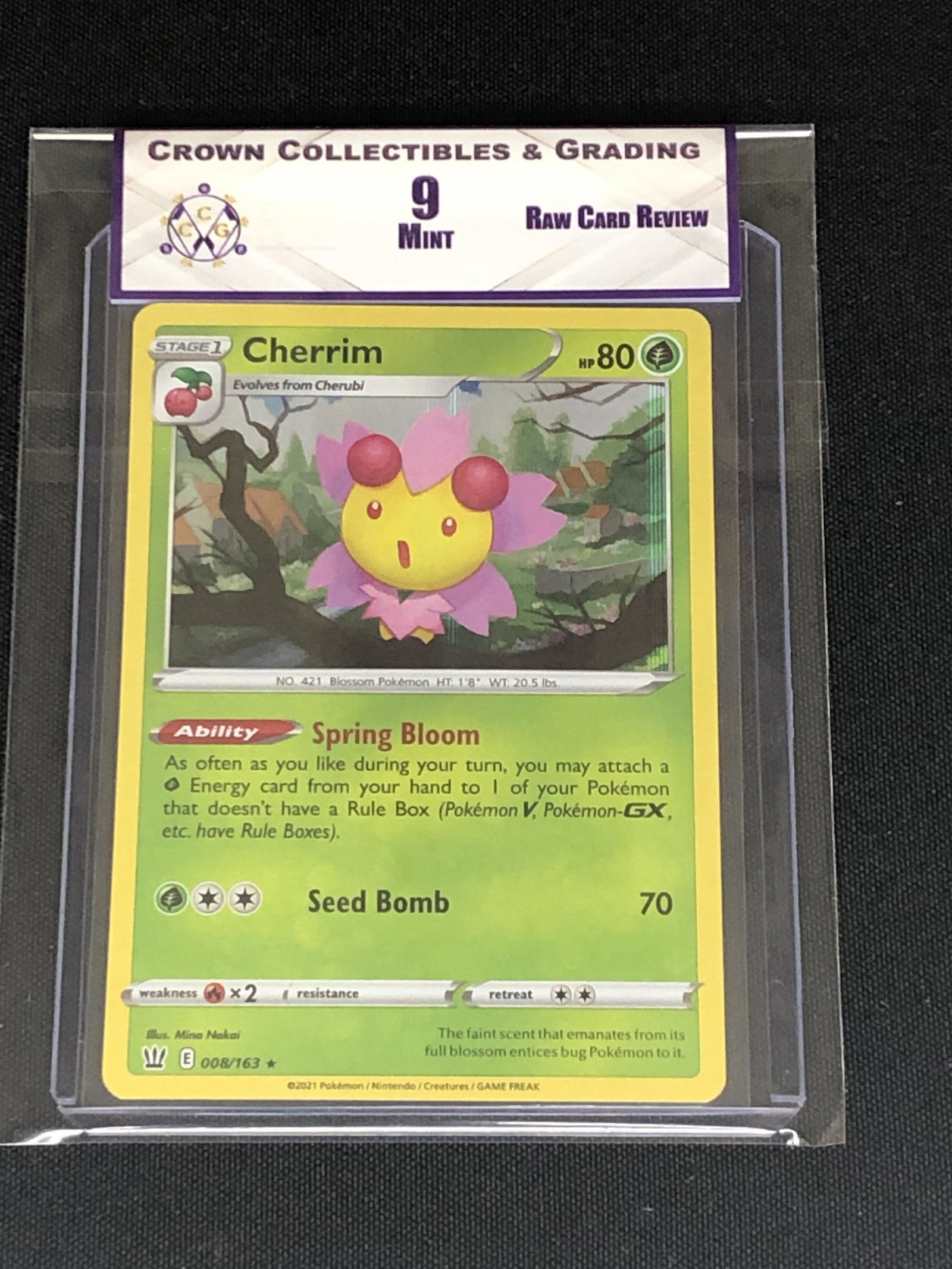 RCR Cherrim Holo CC&G 9 Pokemon Card: RCR Cherrim Holo CC&G 9 Pokemon Card