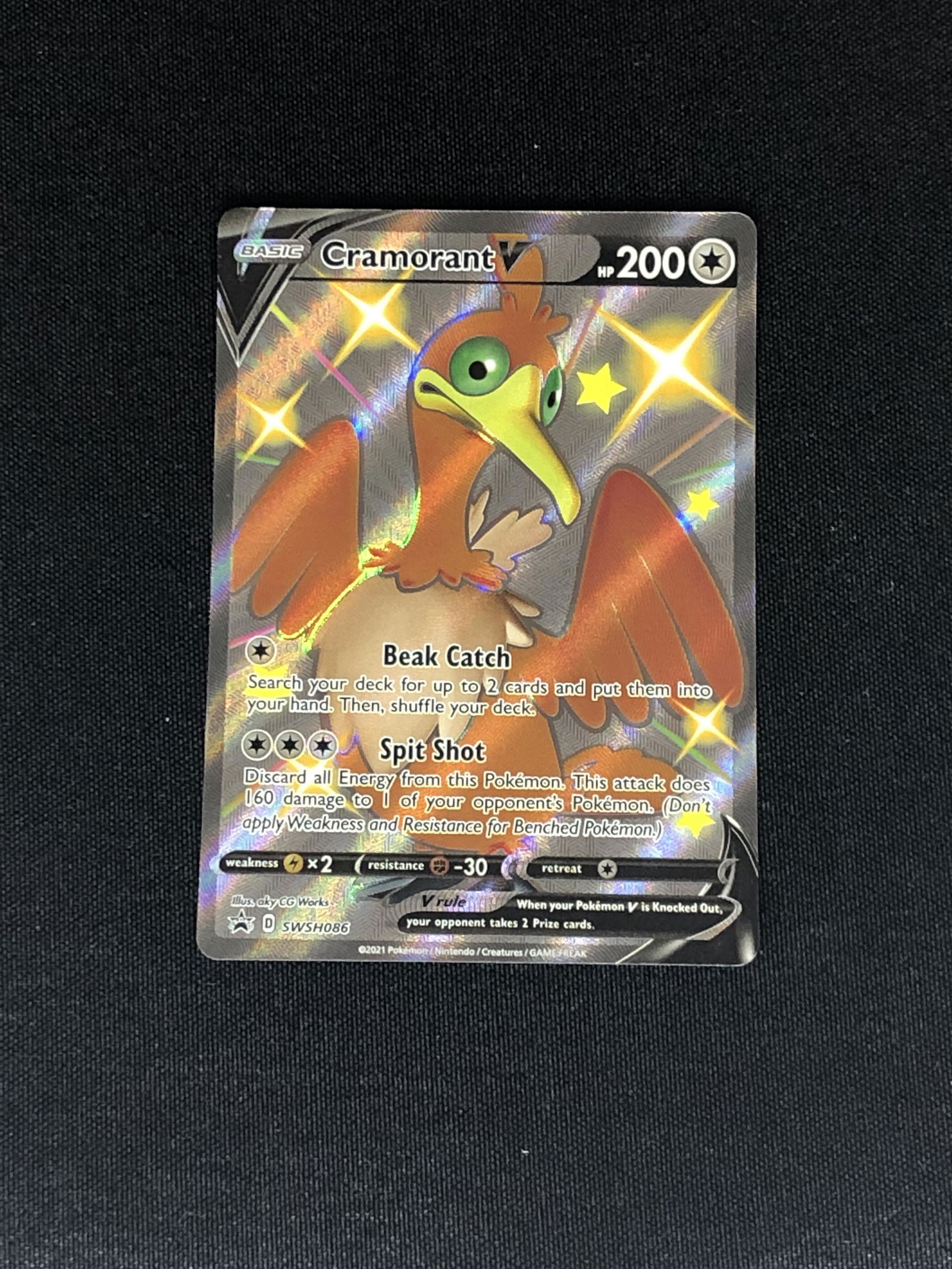 Cramorant V Pokemon Card (1 of 1)