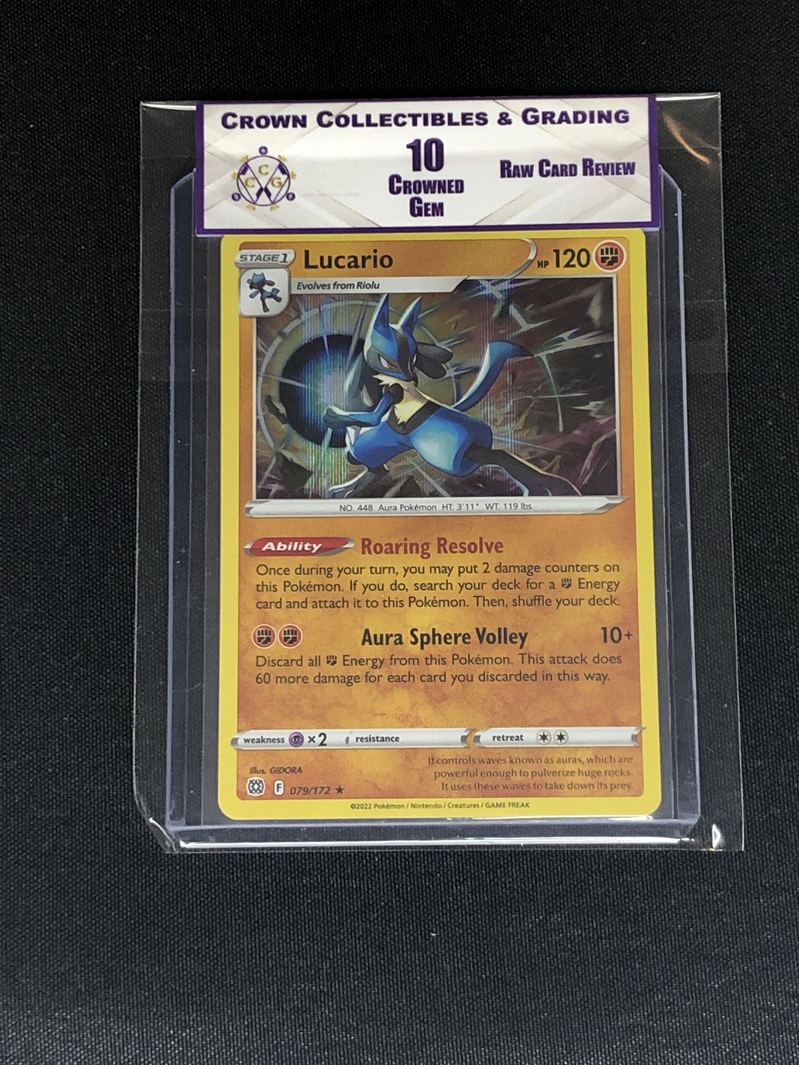RCR Lucario CC&G 10 Pokemon Card (1 of 1)