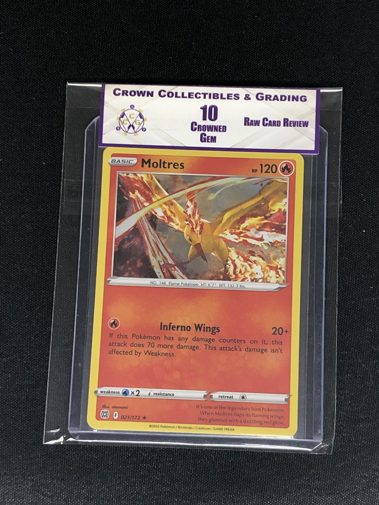 RCR Moltres CC&G 10 Pokemon Card (1 of 1)