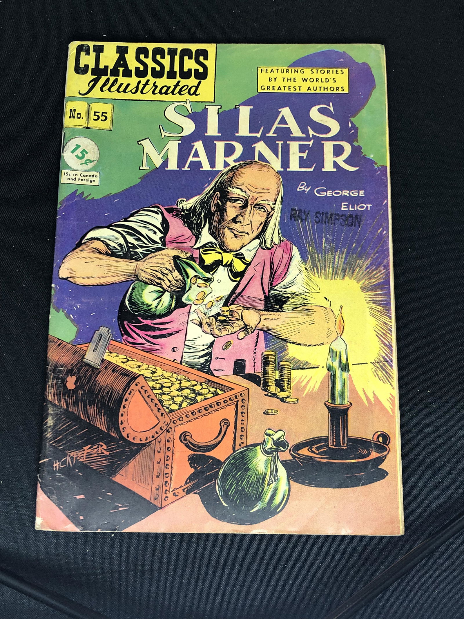 Silver Age Silas Marner Comic Book - Fair Condition & Stamped on cover (1 of 1)