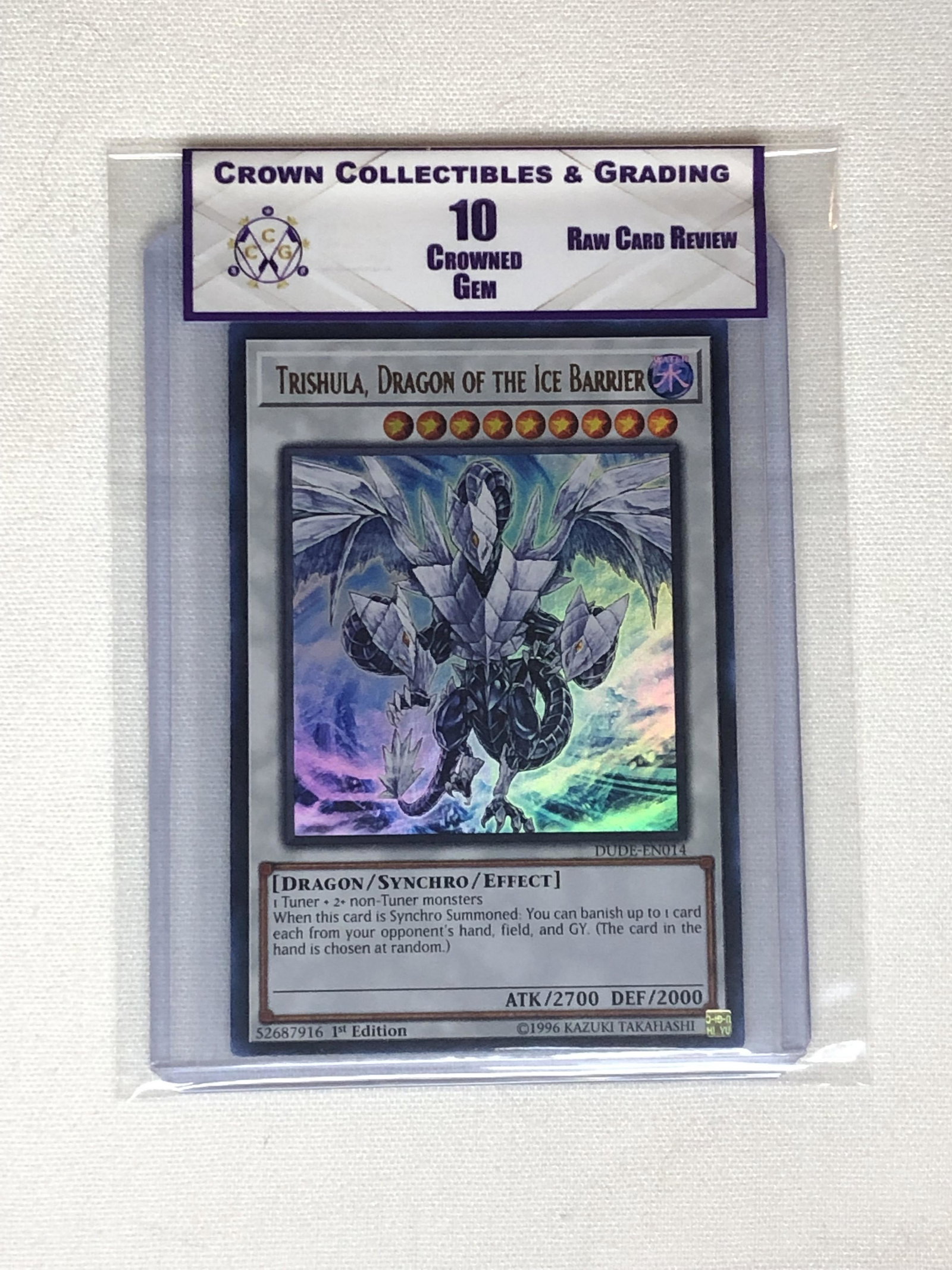 RCR Trishula, Dragon of the Ice Barrier CC&G 10 Yu-Gi-Oh! Card: RCR Trishula, Dragon of the Ice Barrier CC&G 10 Yu-Gi-Oh! Card