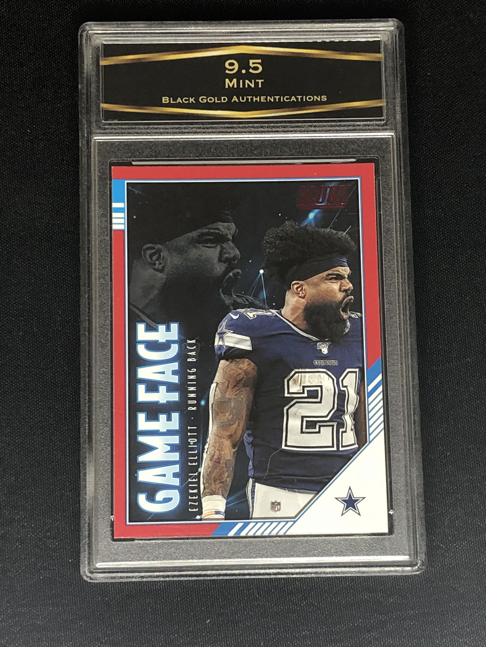 Ezekiel Elliot Game Face BGA 9.5 Sports Card (1 of 1)