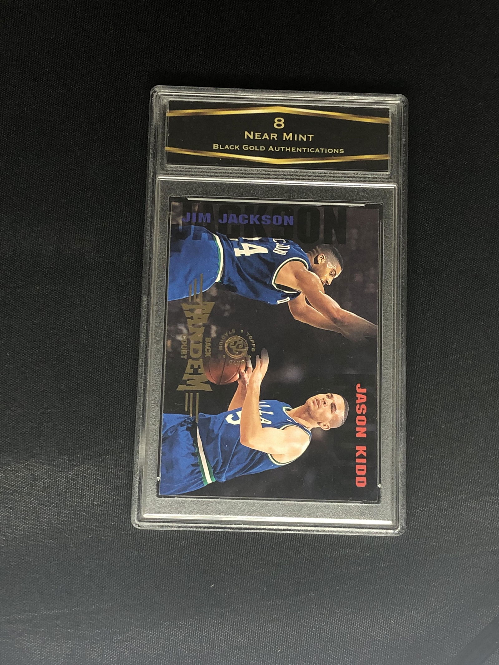 Jim Jackson/ Jason Kidd BGA 8 Sports Card (1 of 1)