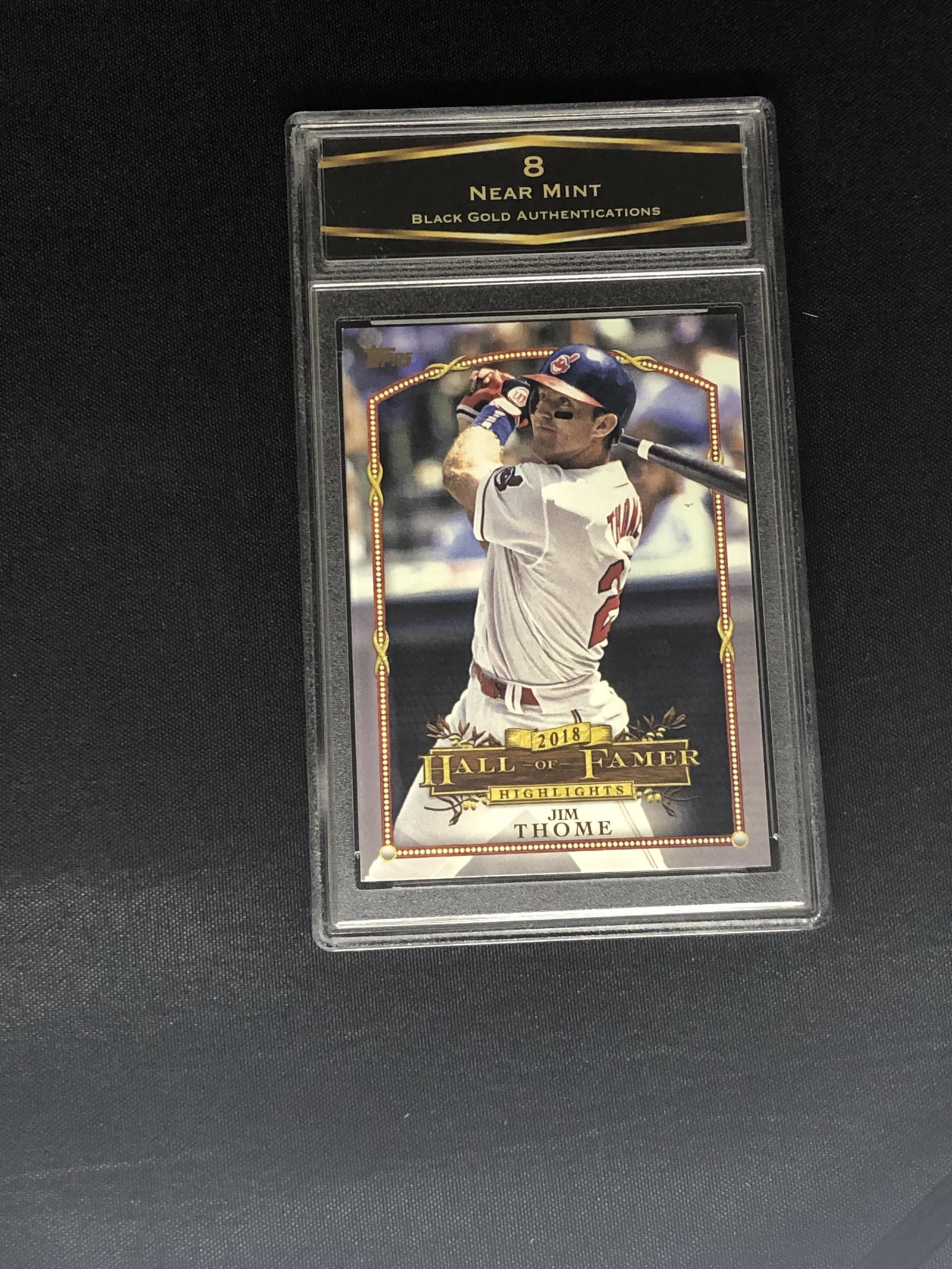Jim Thome BGA 8 Sports Card: Jim Thome BGA 8 Sports Card
