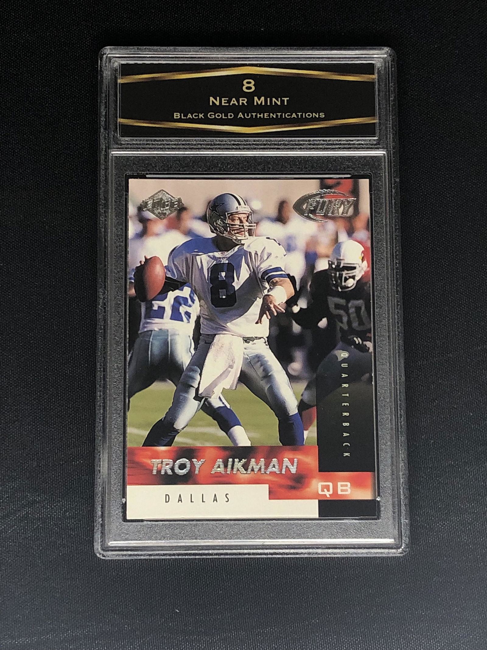 Troy Aikman BGA 8 Sports Card (1 of 1)