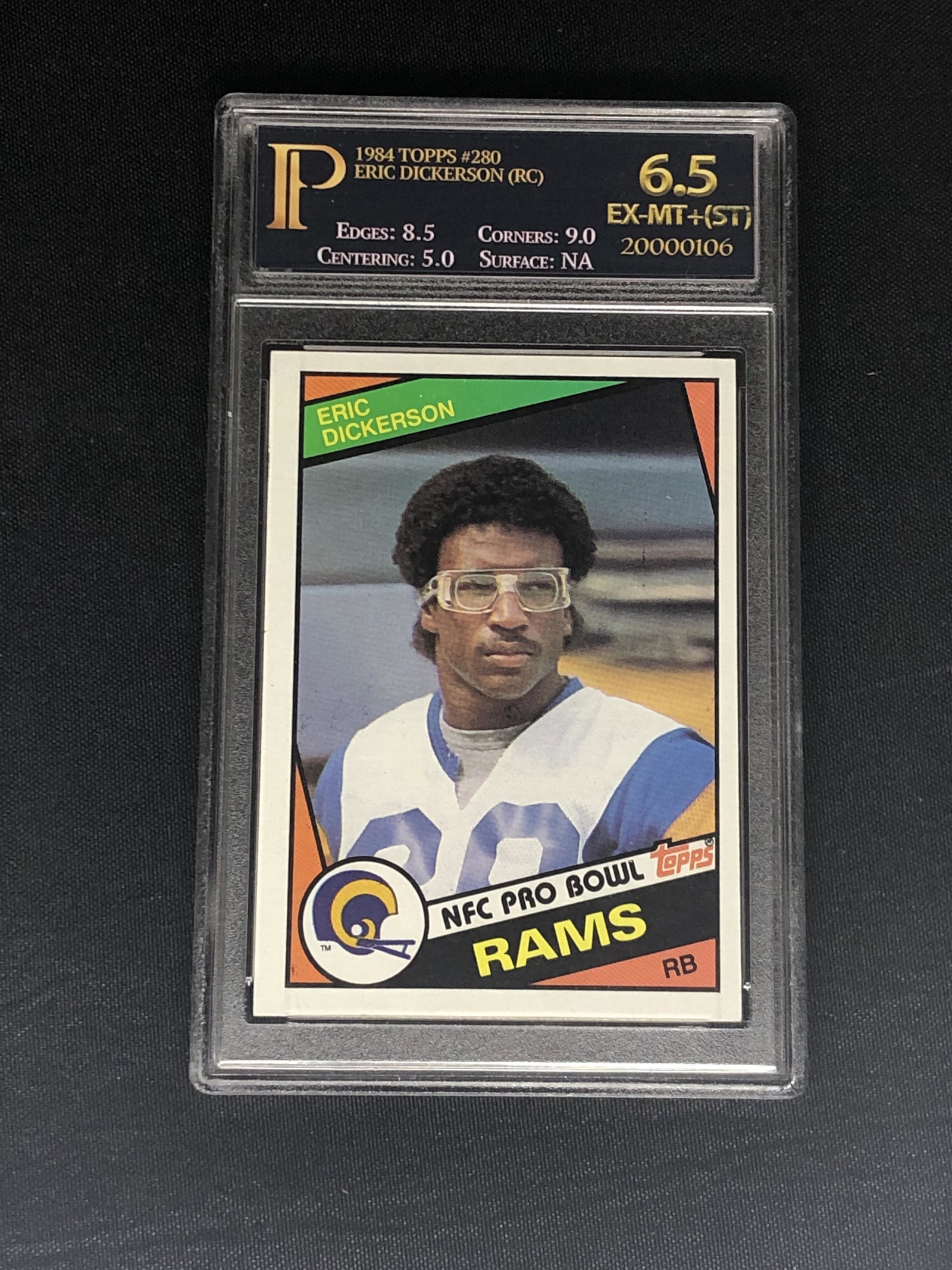 Eric Dickerson Prime Grading 6.5 Sports Card: Eric Dickerson Prime Grading 6.5 Sports Card