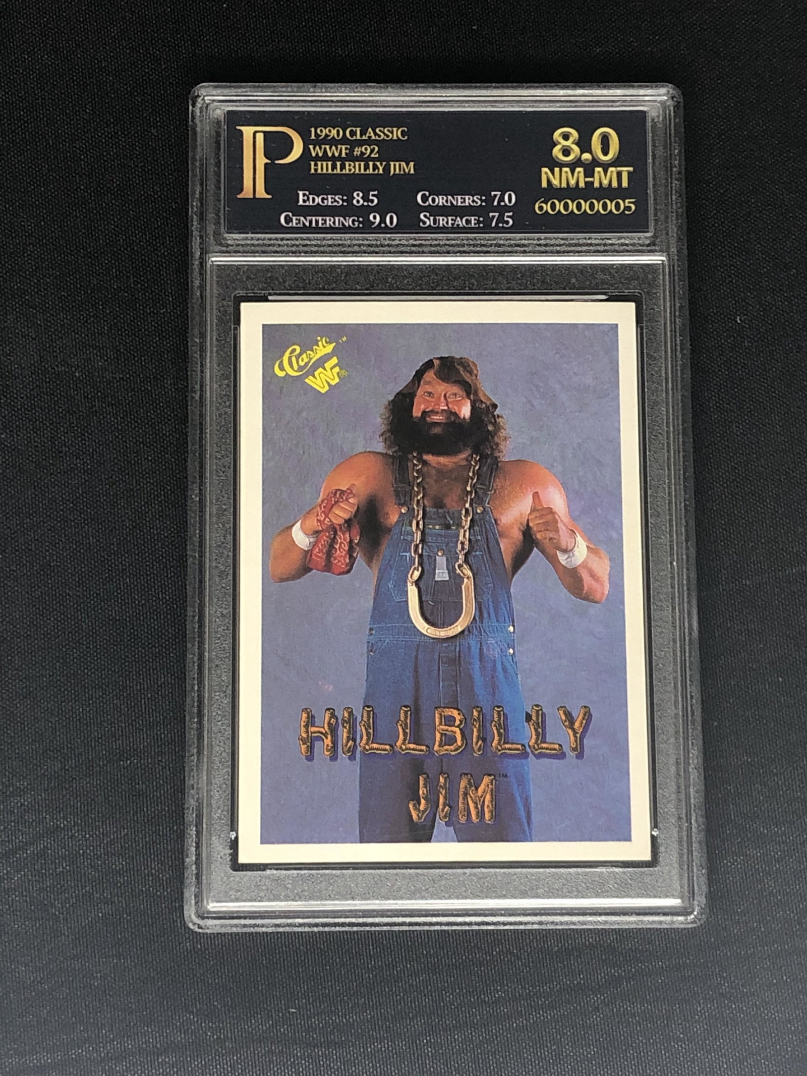 Hillbilly Jim Prime Grading 8 Sports Card: Hillbilly Jim Prime Grading 8 Sports Card
