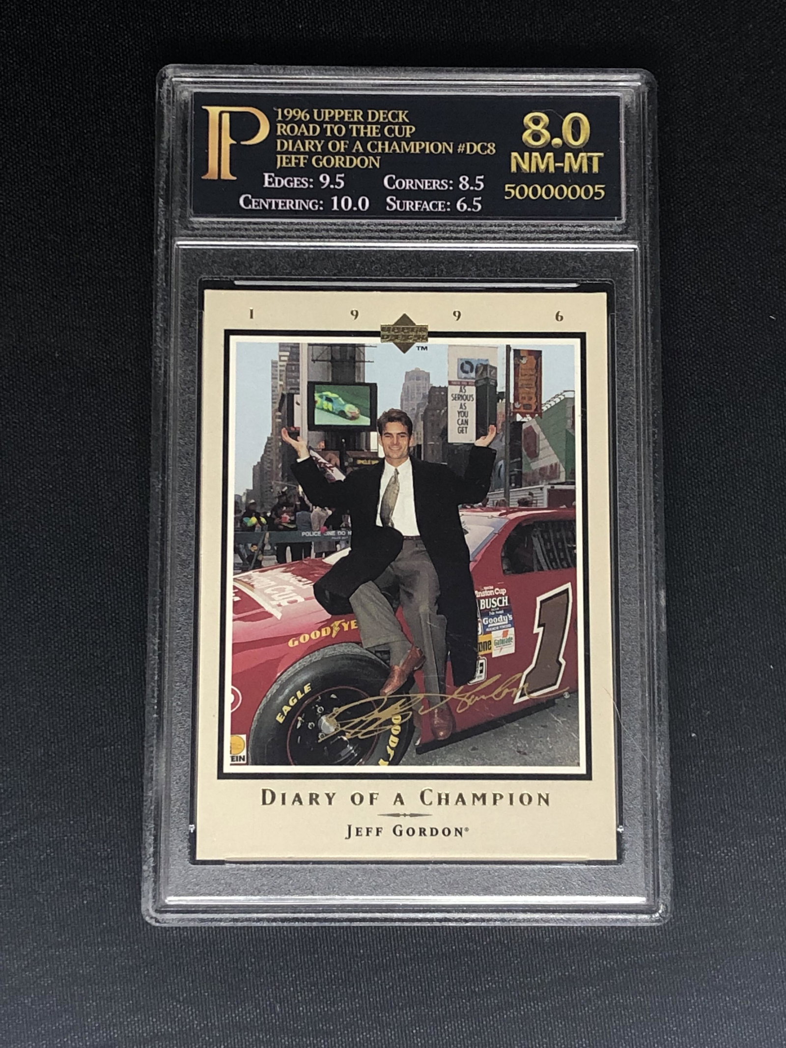 Jeff Gordan Prime Grading 8 Sports Card: Jeff Gordan Prime Grading 8 Sports Card